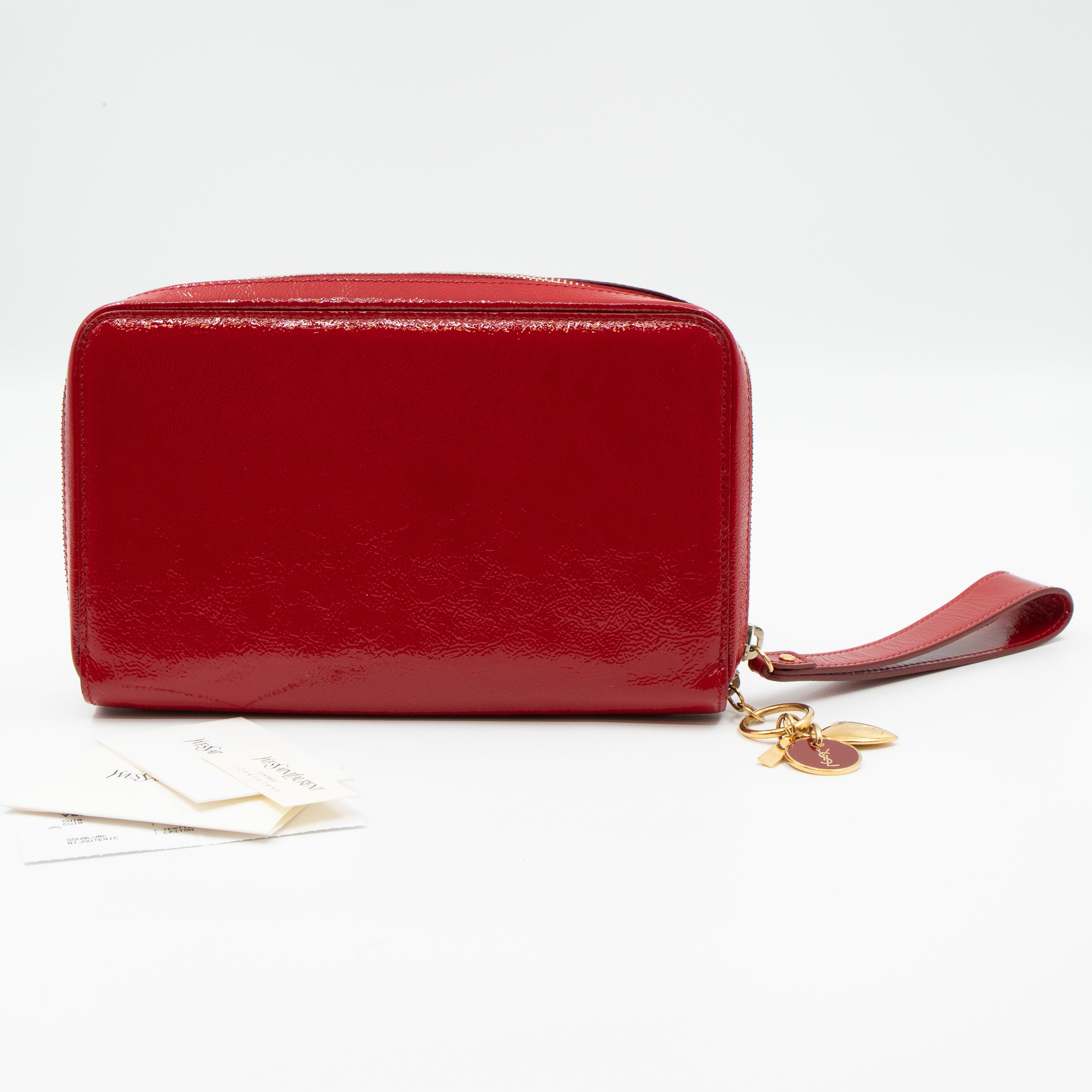 Pochette Charms Red Patent Leather