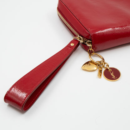 Pochette Charms Red Patent Leather
