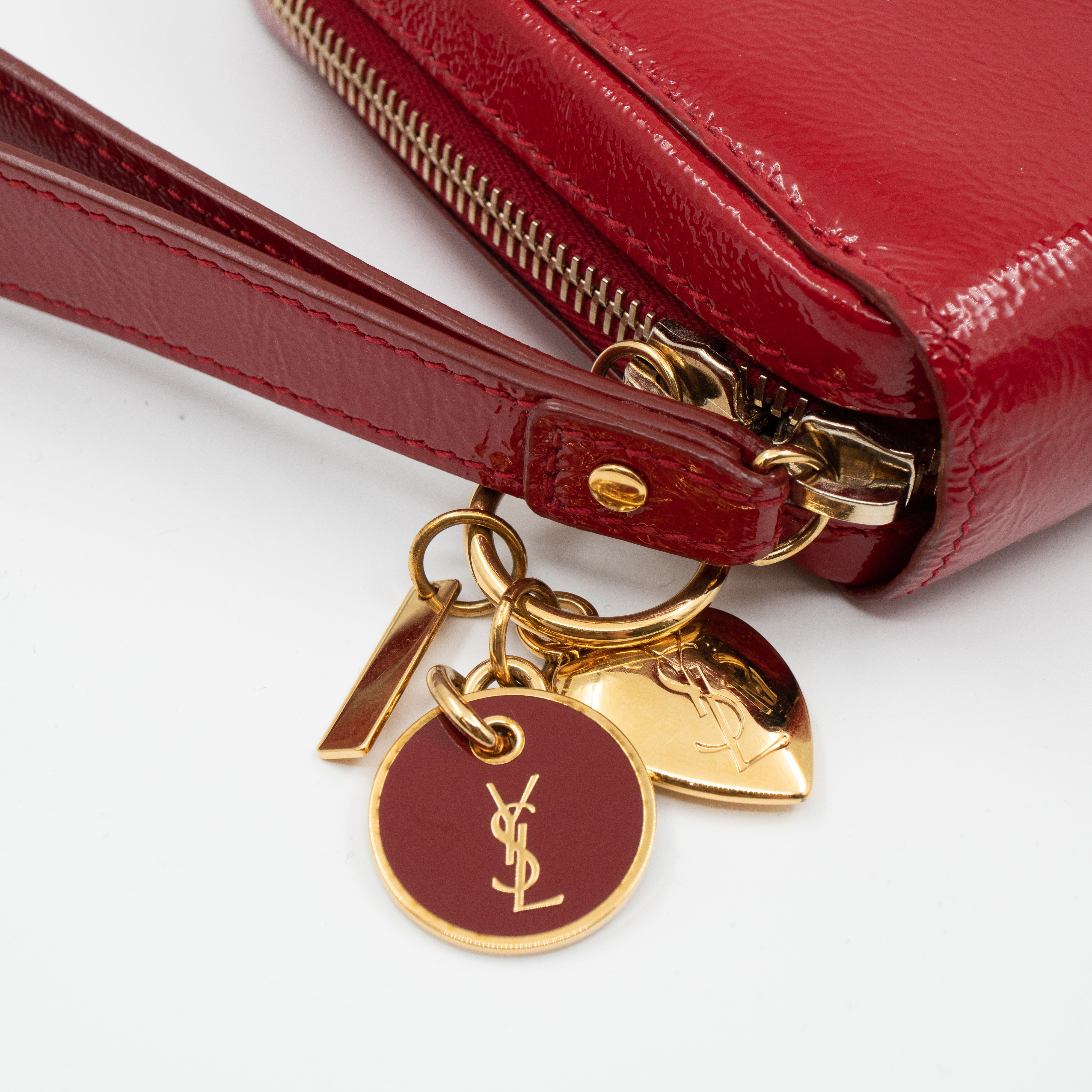 Pochette Charms Red Patent Leather