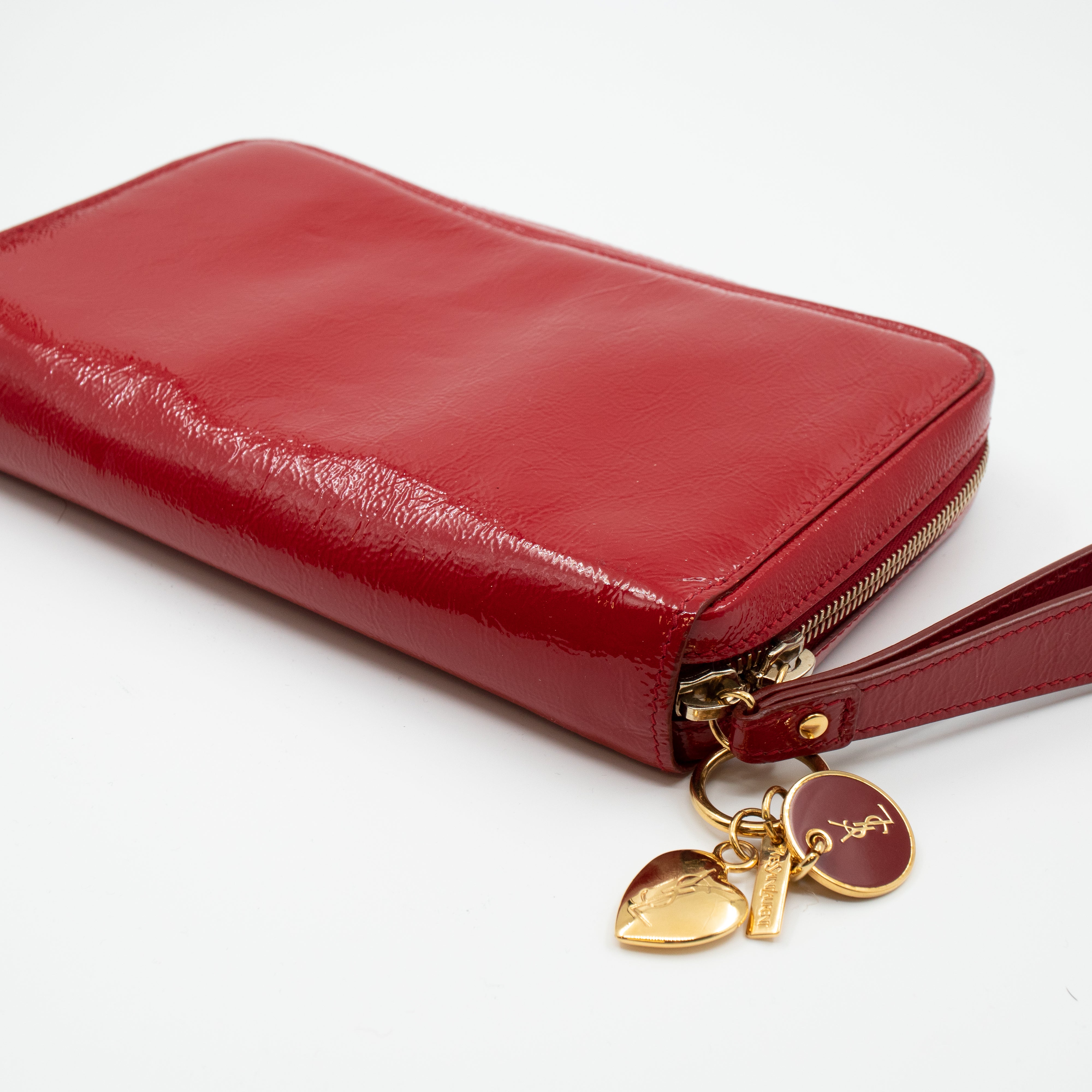 Pochette Charms Red Patent Leather