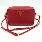 Camera Bag Red Leather
