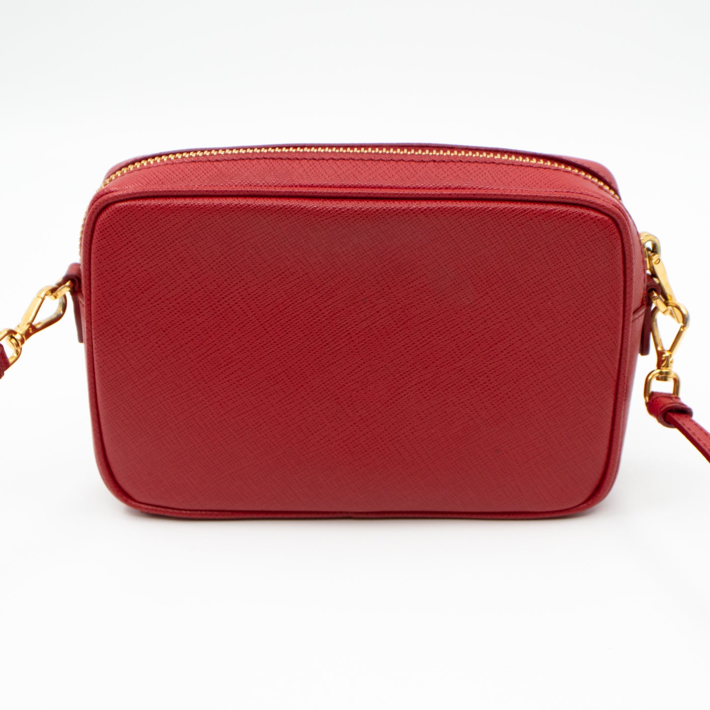 Camera Bag Red Leather
