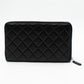 Organizer Wallet Black Lambskin Leather