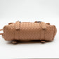 Intrecciato Two Way Shoulder Bag Beige Leather
