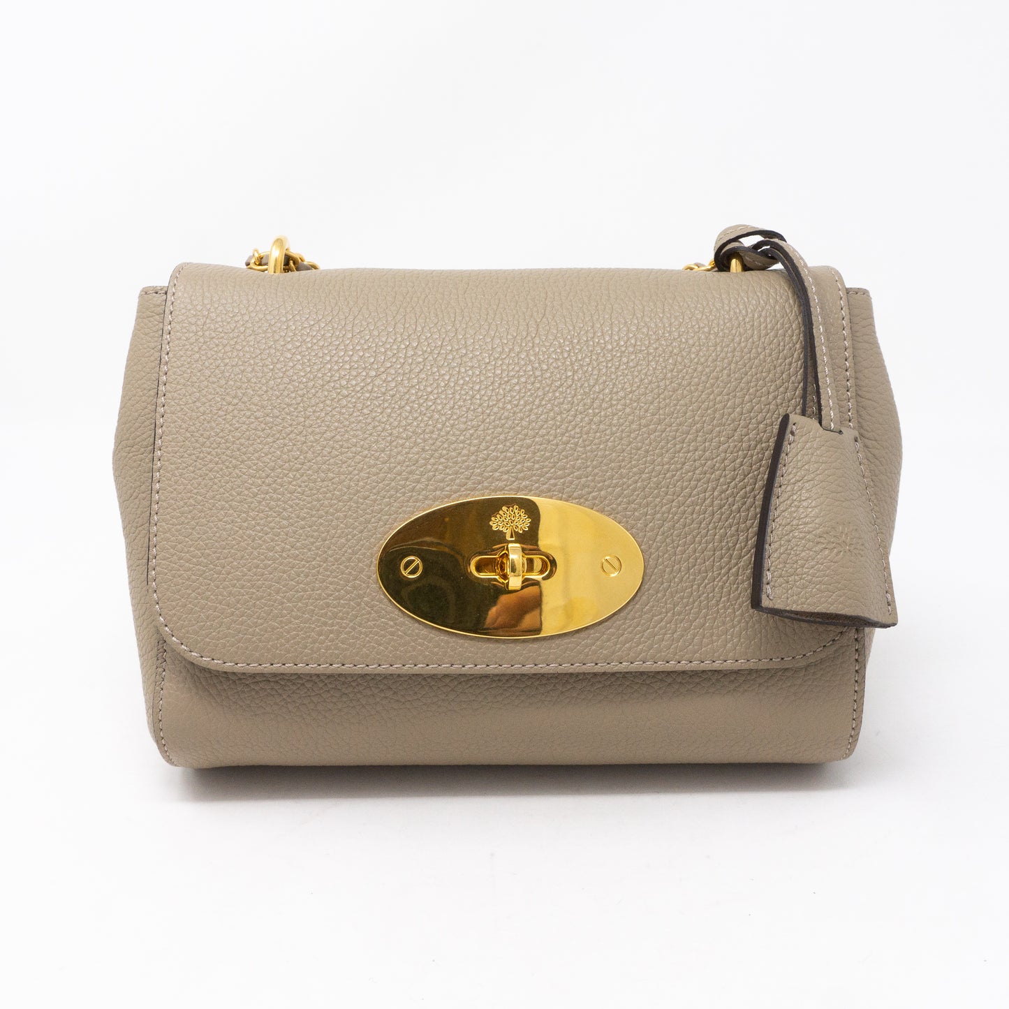 Lily Small Solid Grey Leather