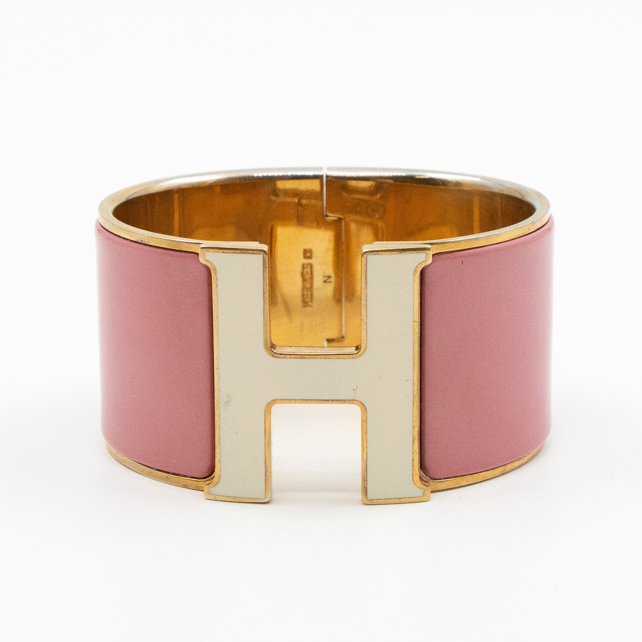 Clic Clac H Bracelet Wide Pink Gold
