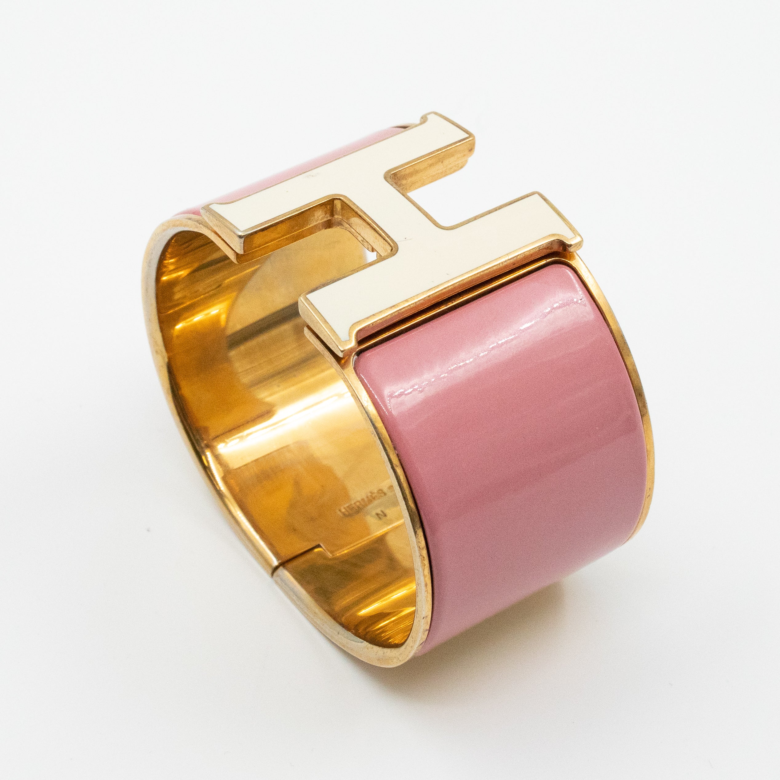 Clic Clac H Bracelet Wide Pink Gold