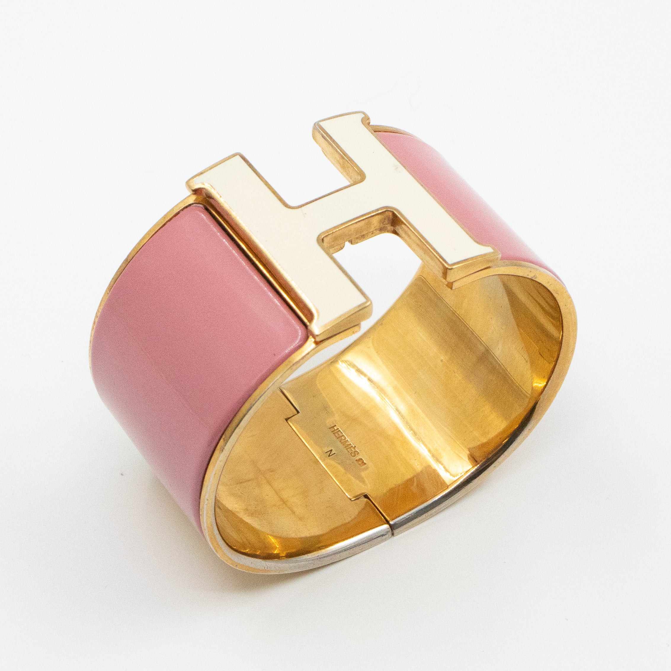 Clic Clac H Bracelet Wide Pink Gold