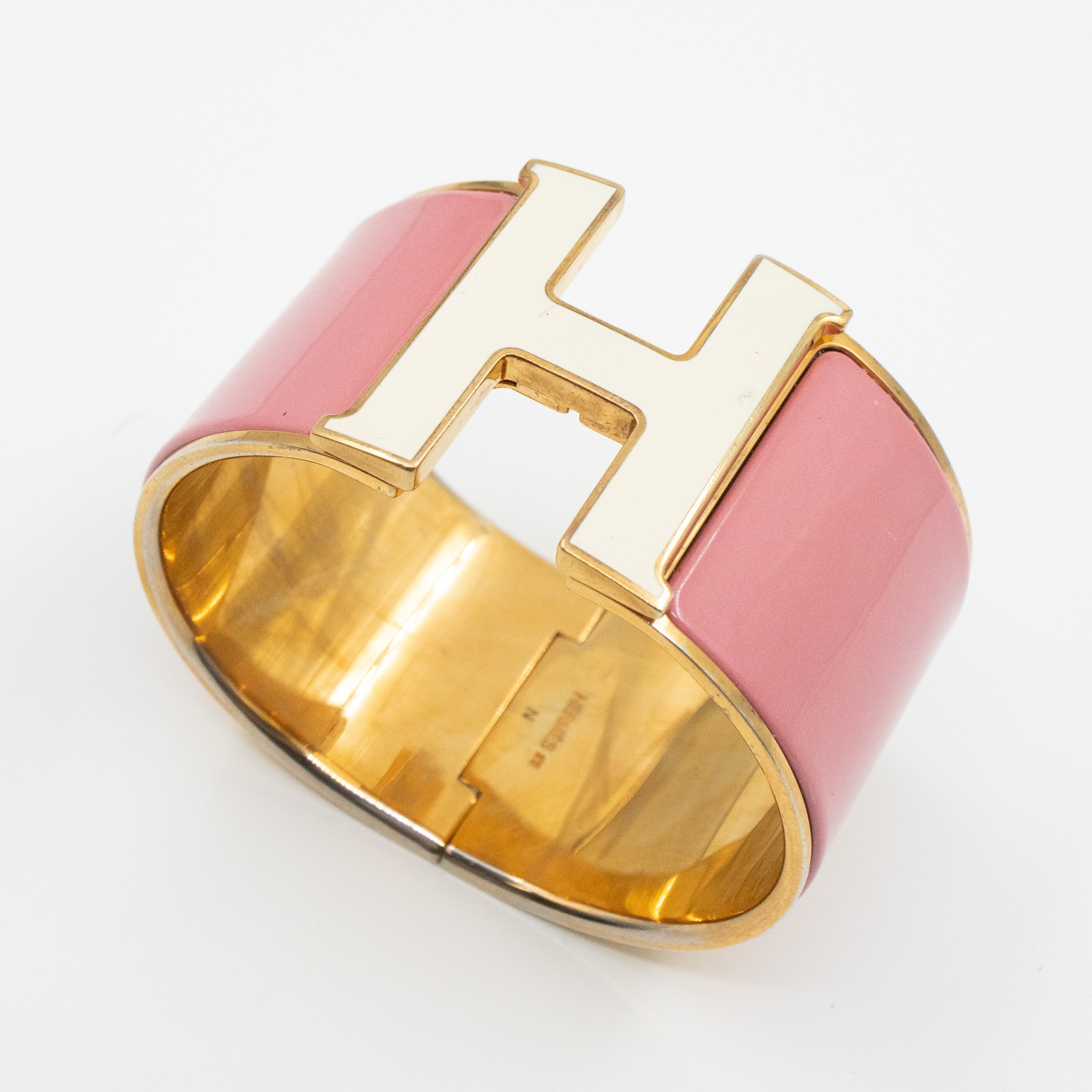 Clic Clac H Bracelet Wide Pink Gold