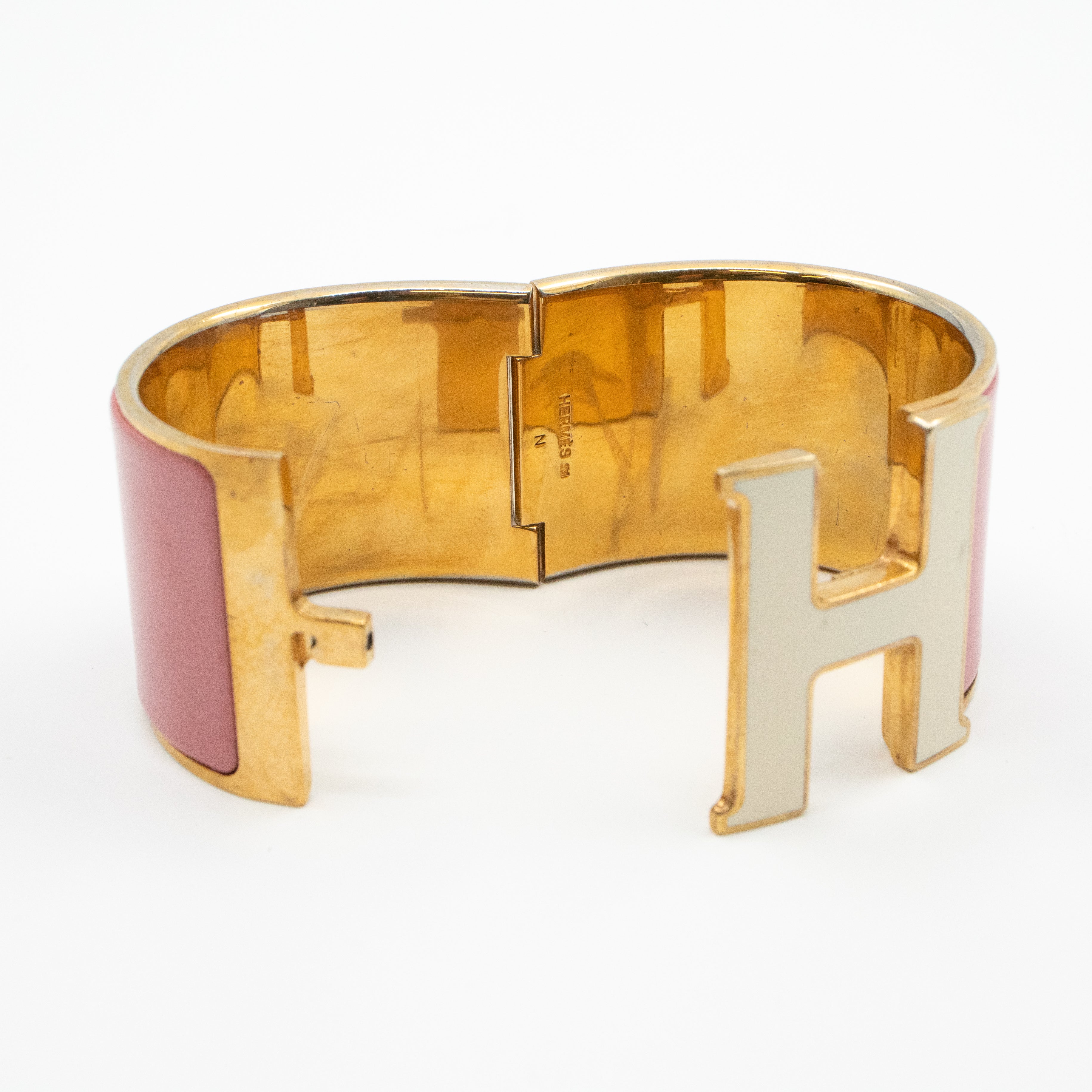 Clic Clac H Bracelet Wide Pink Gold