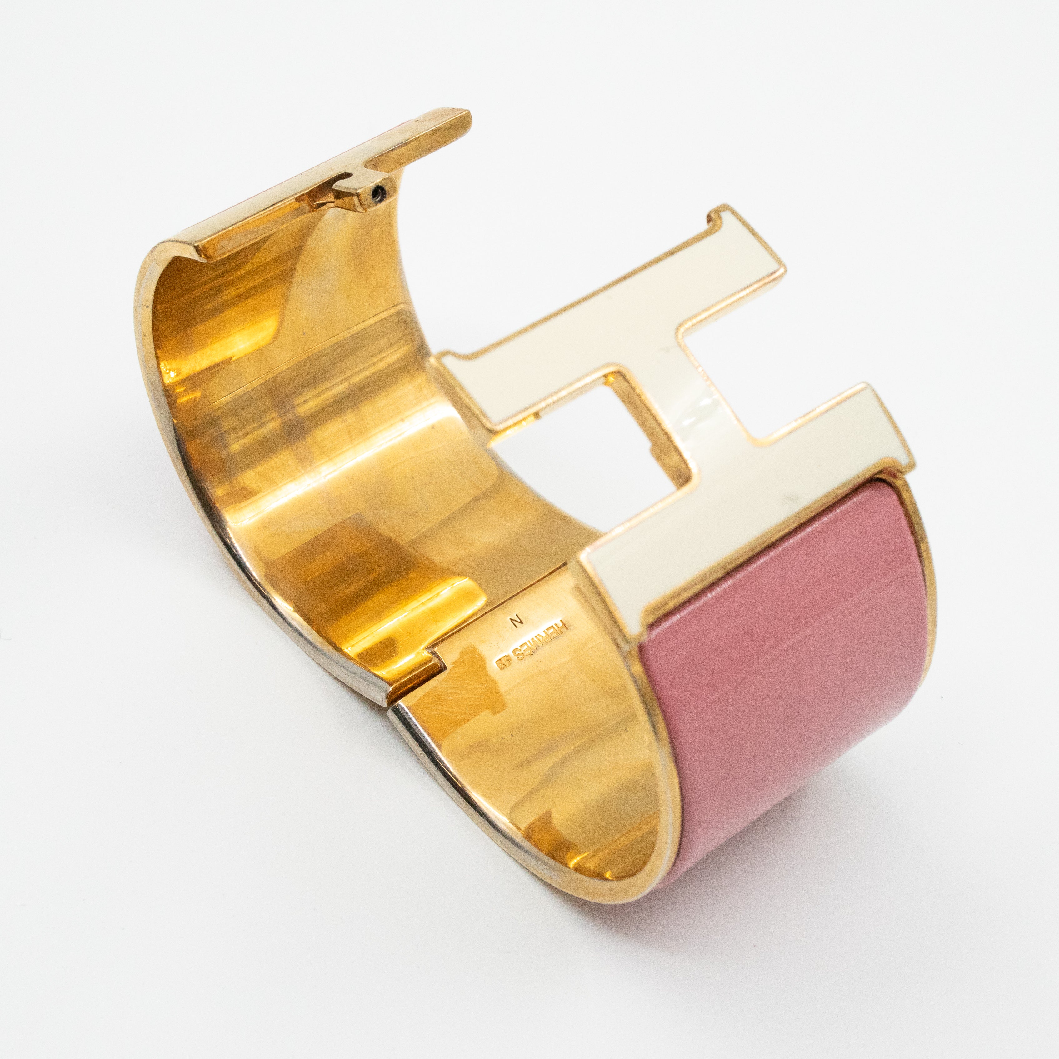 Clic Clac H Bracelet Wide Pink Gold