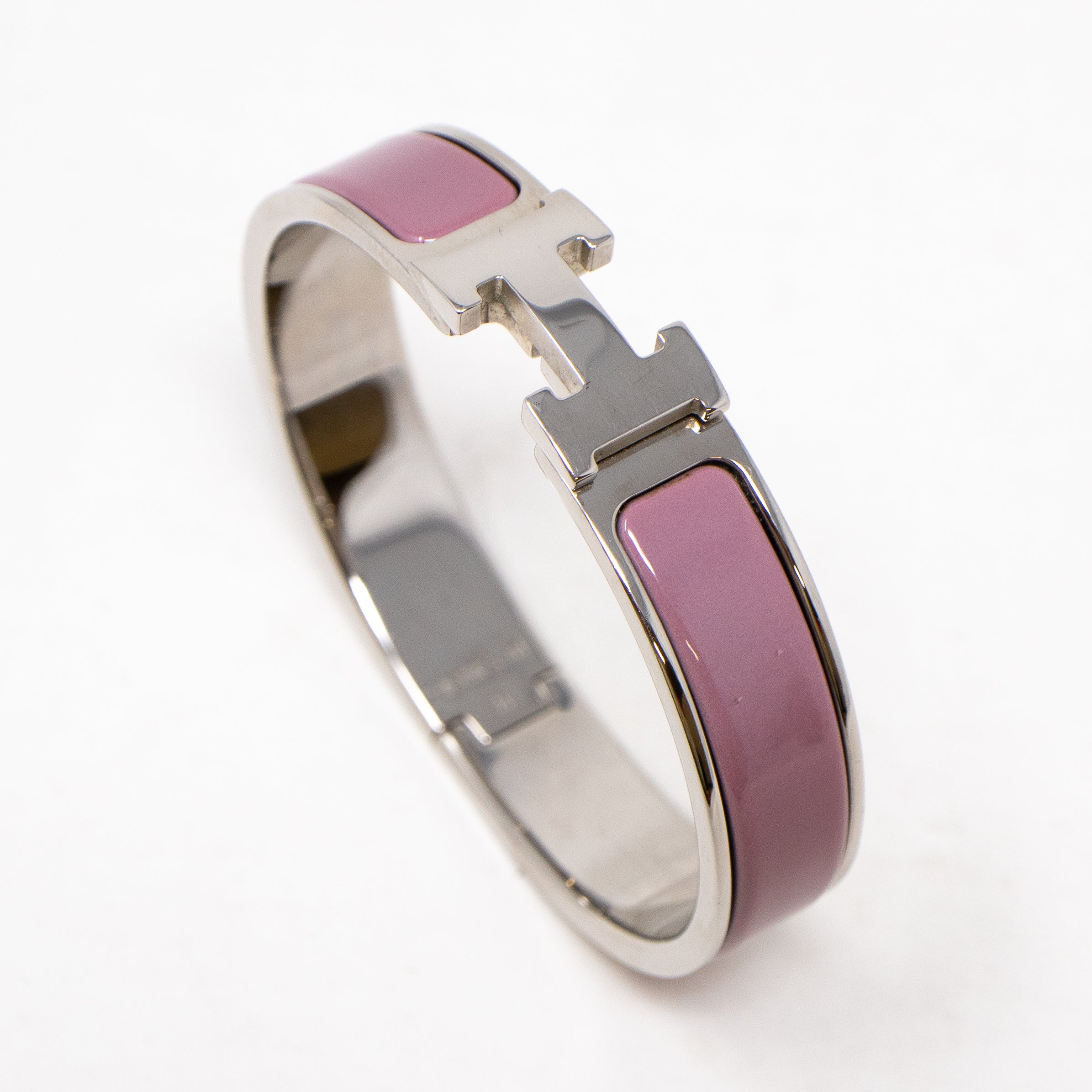 Clic H Bracelet Narrow Lilac Silver