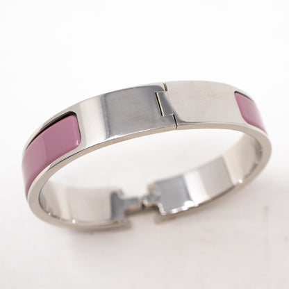 Clic H Bracelet Narrow Lilac Silver