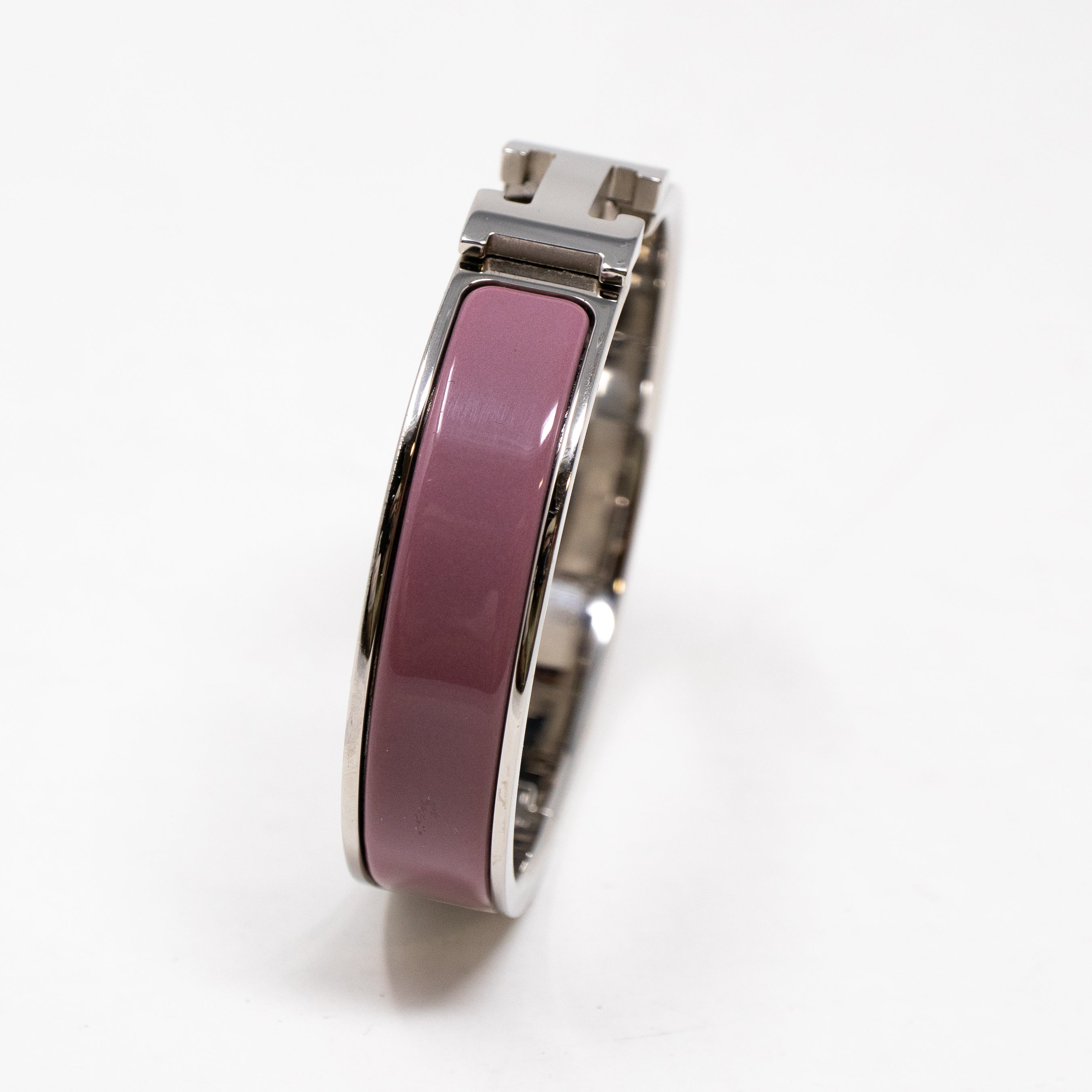 Clic H Bracelet Narrow Lilac Silver