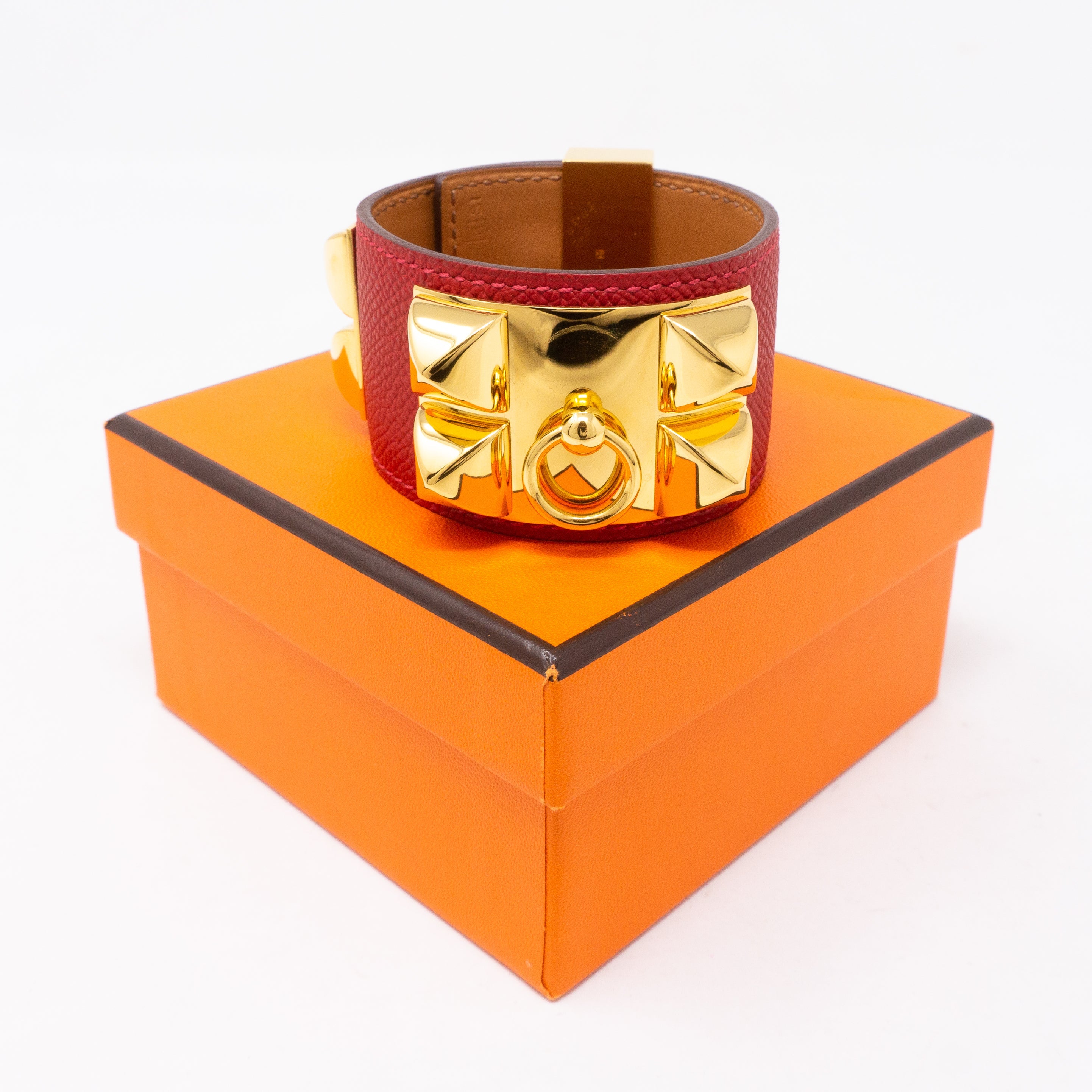 Collier de Chien Gold & Red Bracelet