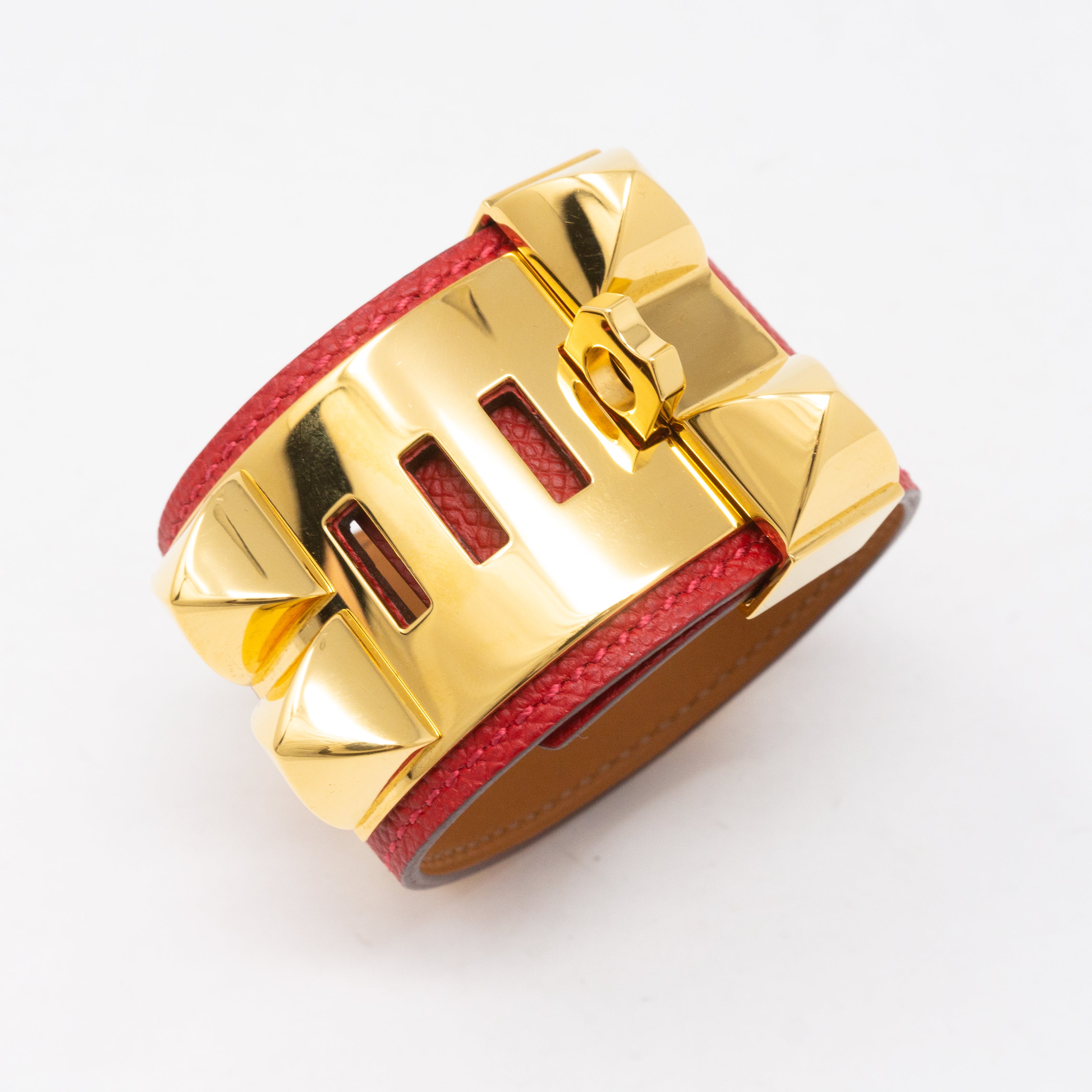 Collier de Chien Gold & Red Bracelet