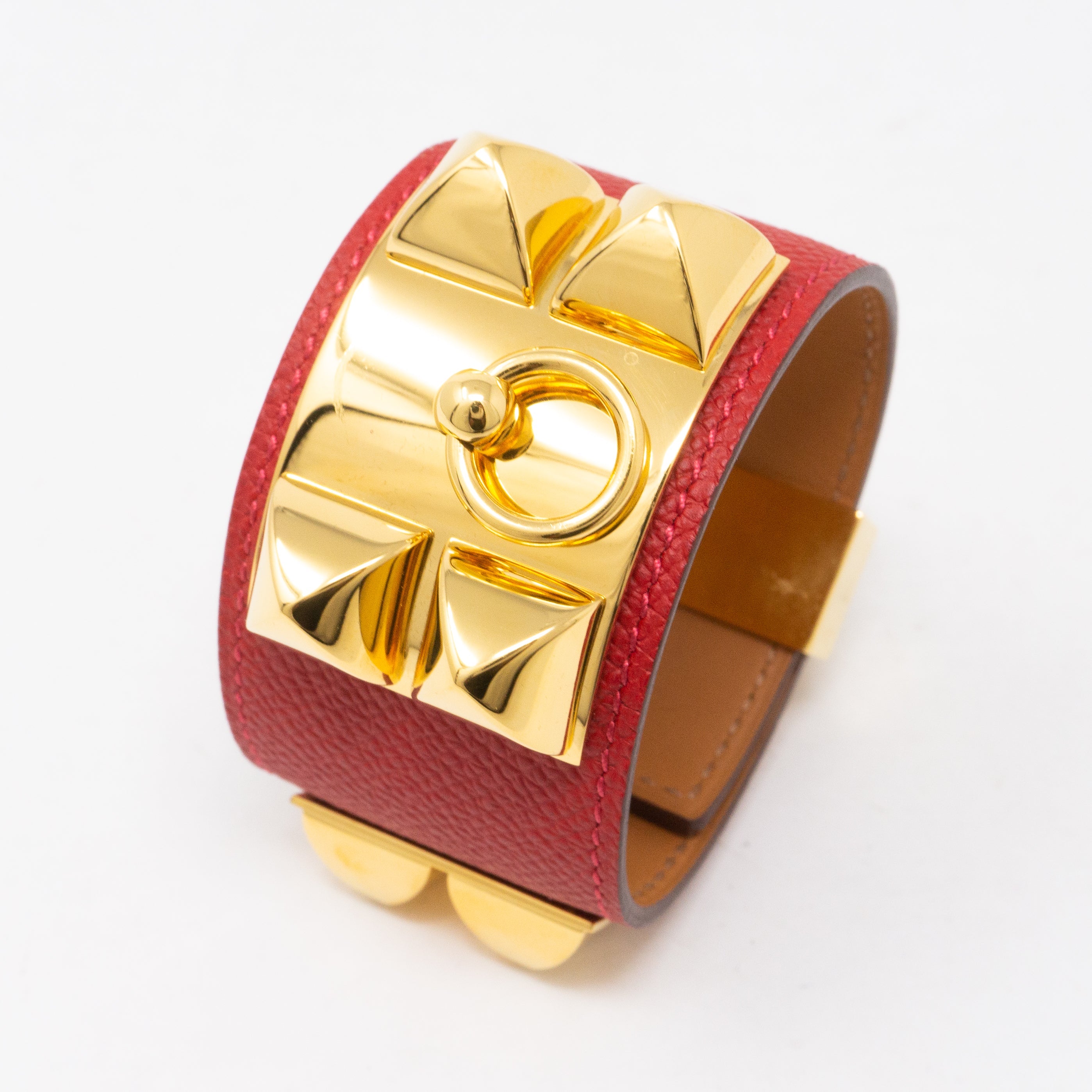 Collier de Chien Gold & Red Bracelet