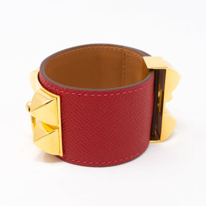 Collier de Chien Gold & Red Bracelet