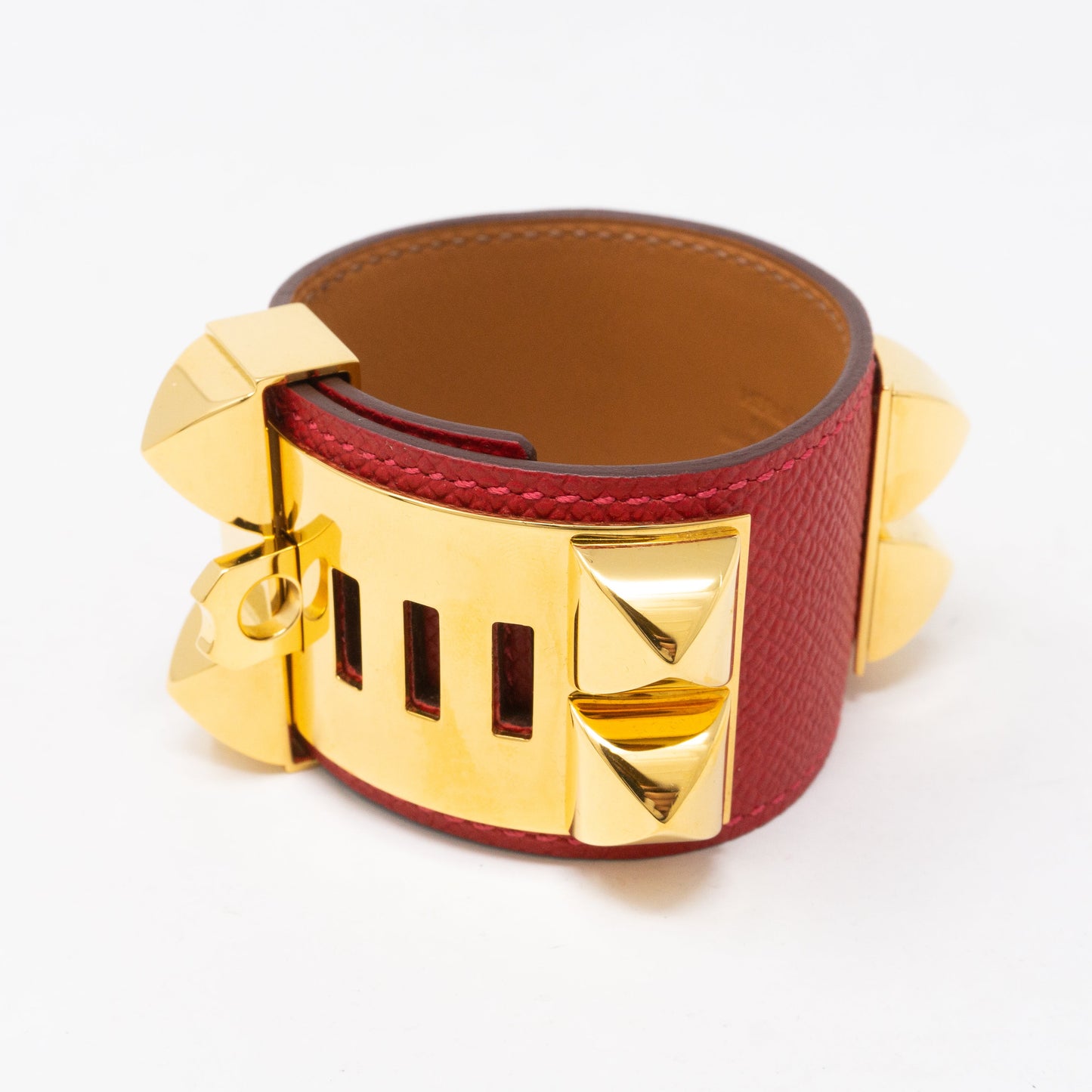 Collier de Chien Gold & Red Bracelet
