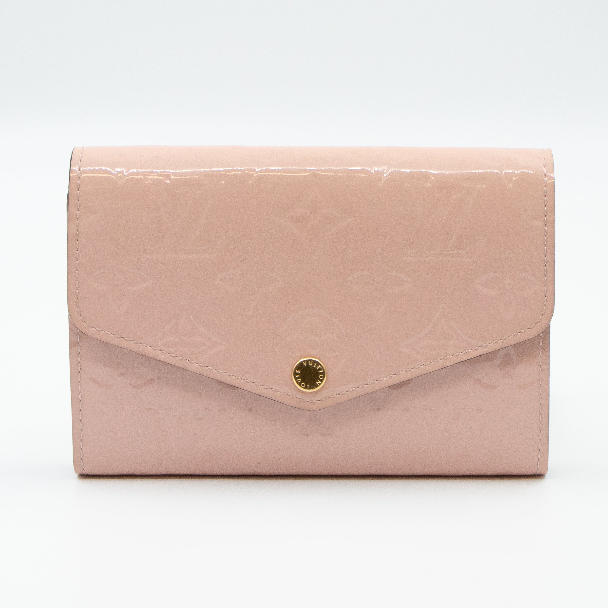 Sarah Compact Wallet Vernis Rose Ballerine