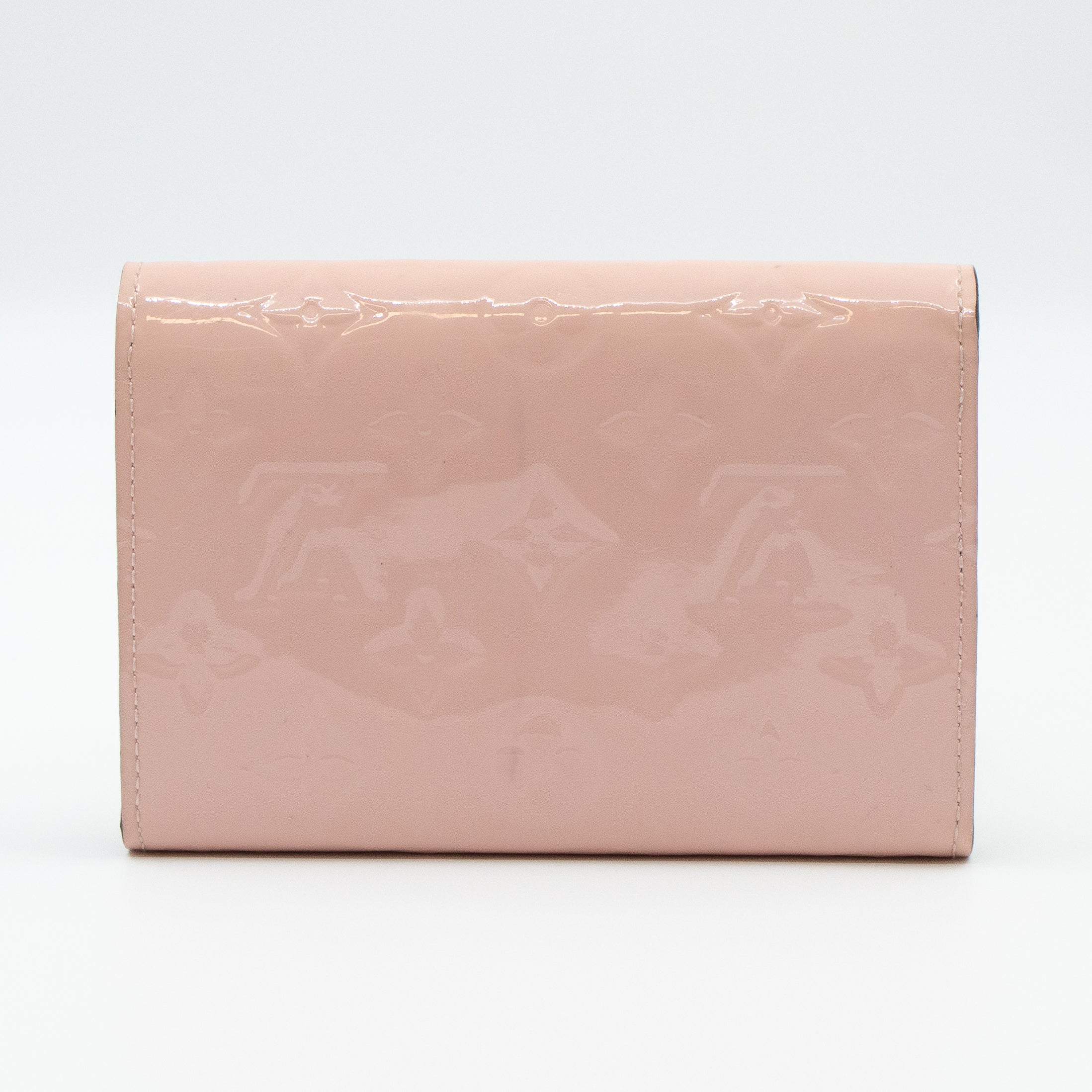 Sarah Compact Wallet Vernis Rose Ballerine