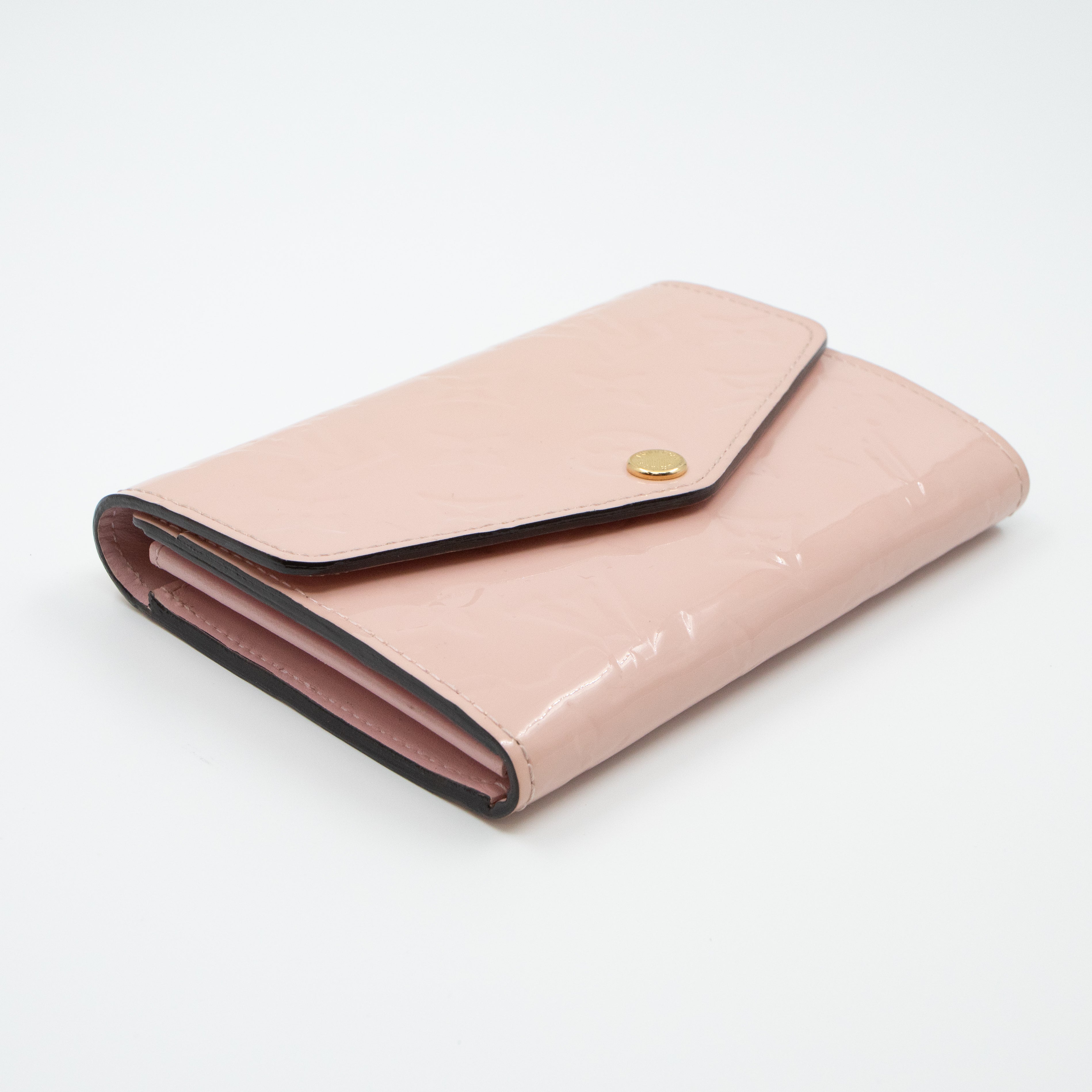 Sarah Compact Wallet Vernis Rose Ballerine