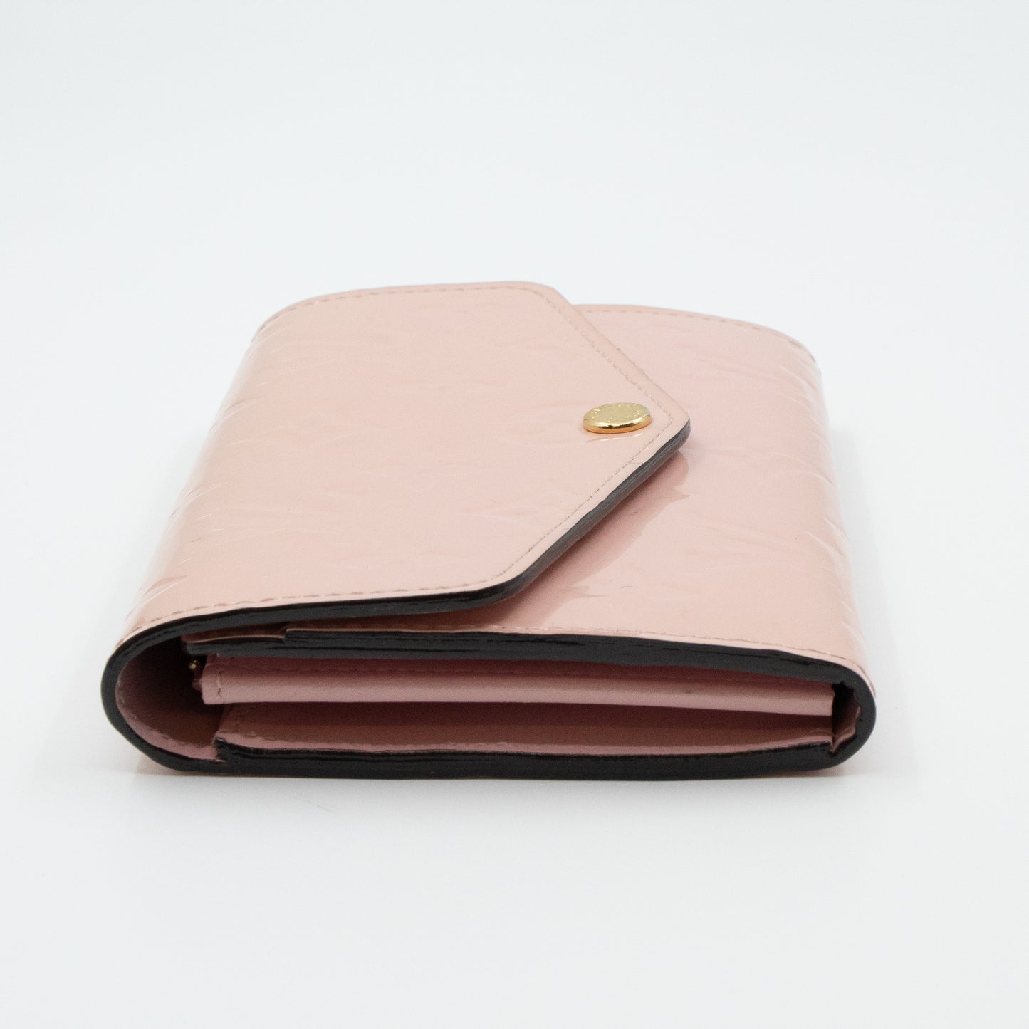 Louis Vuitton Black Monogram Vernis Sarah Compact Wallet