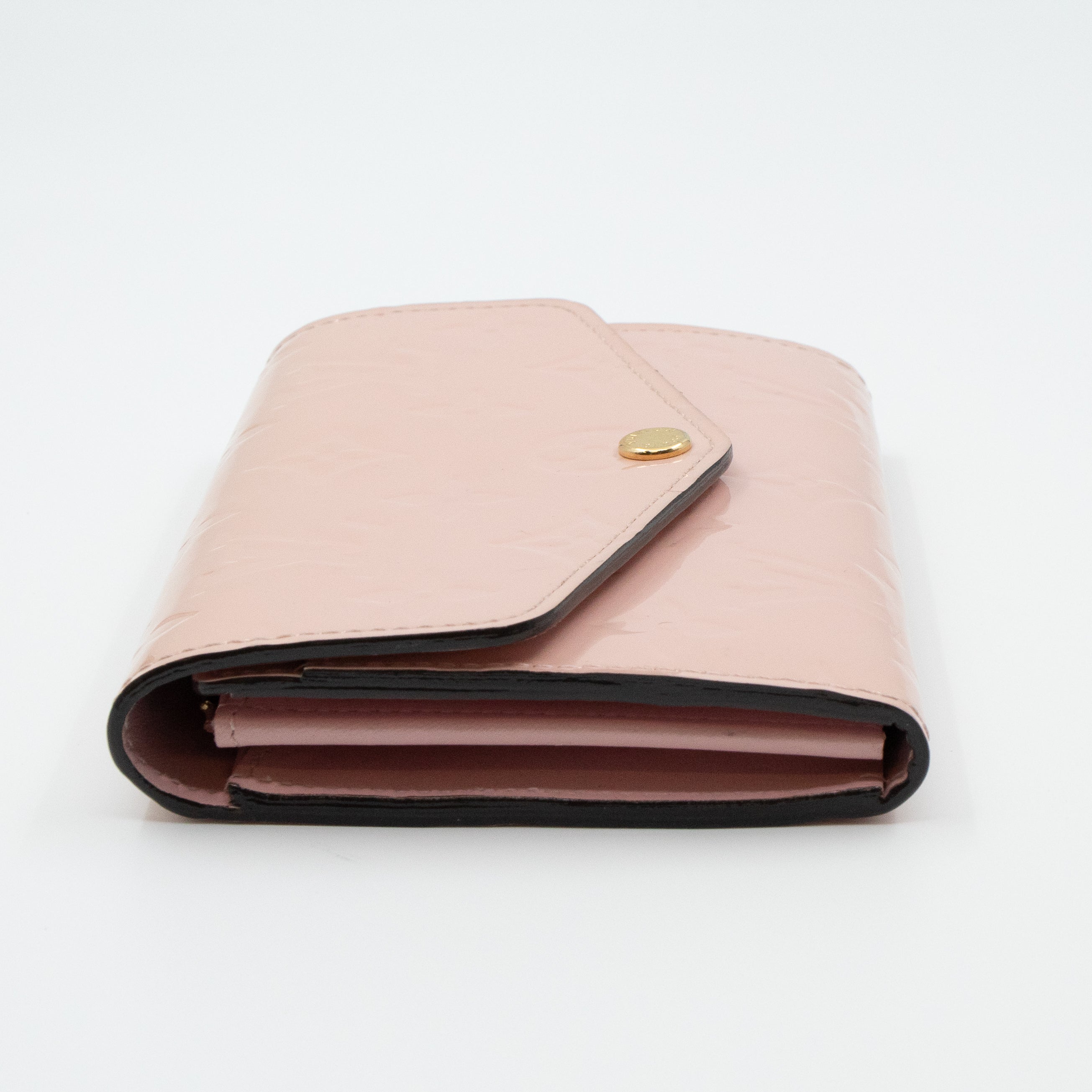 Sarah Compact Wallet Vernis Rose Ballerine