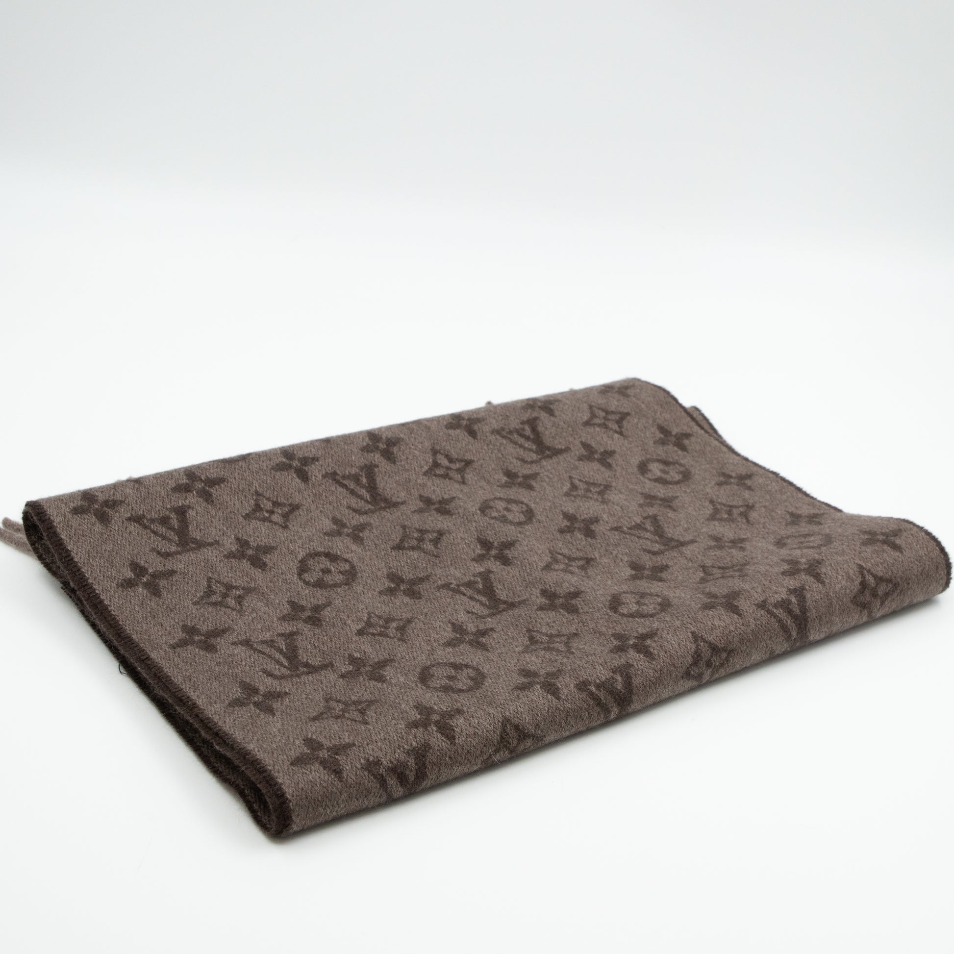 Louis Vuitton® Monogram Gradient Scarf Hazelnut. Size