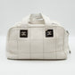 Boston Bag Quilted White Leather