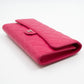 Classic Travel Wallet Four in One Pink Leather