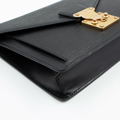 Dragonne Sellier Clutch Black Epi Leather