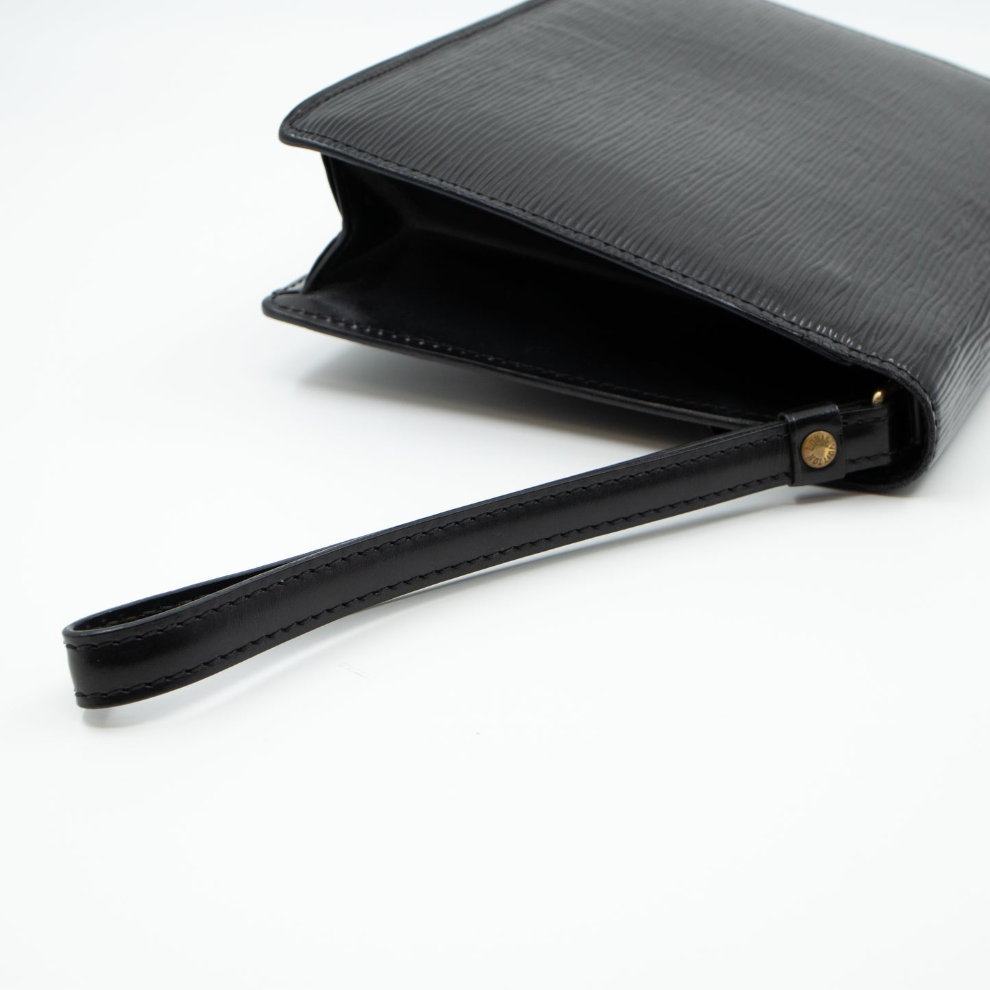 Dragonne Sellier Clutch Black Epi Leather