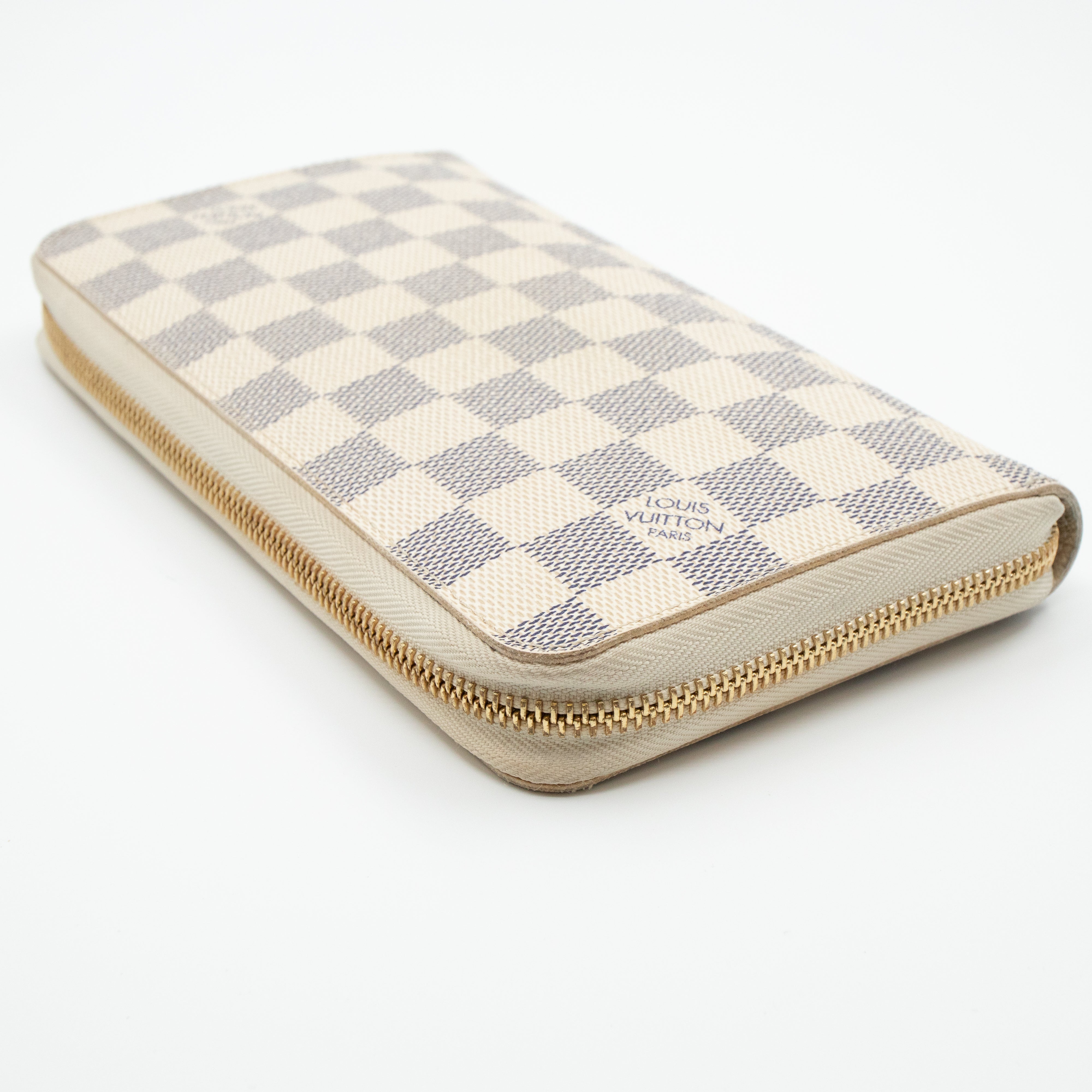 Zippy Organizer Wallet Damier Azur