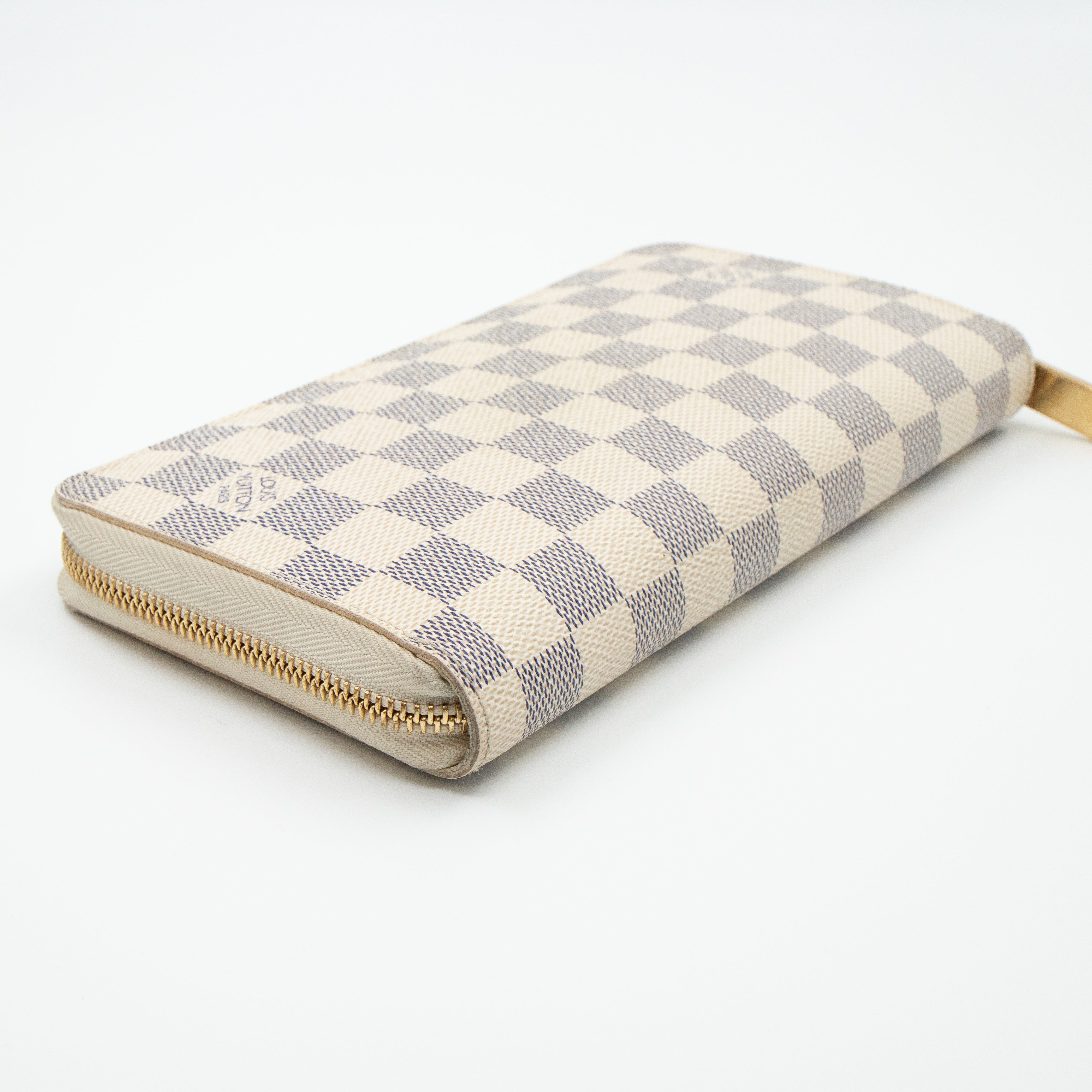 Zippy Organizer Wallet Damier Azur