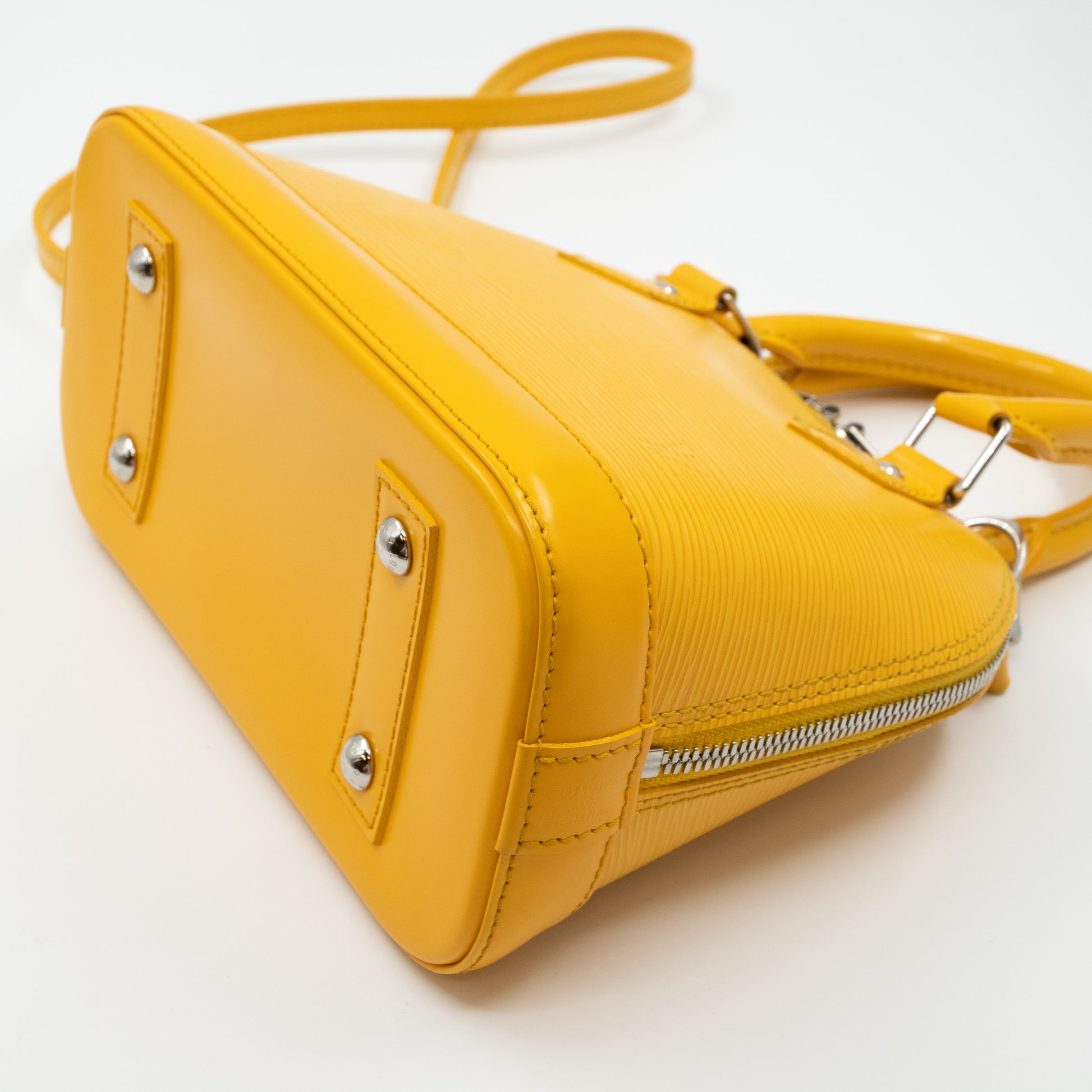 Yellow Louis Vuitton Epi Alma BB Satchel – Designer Revival