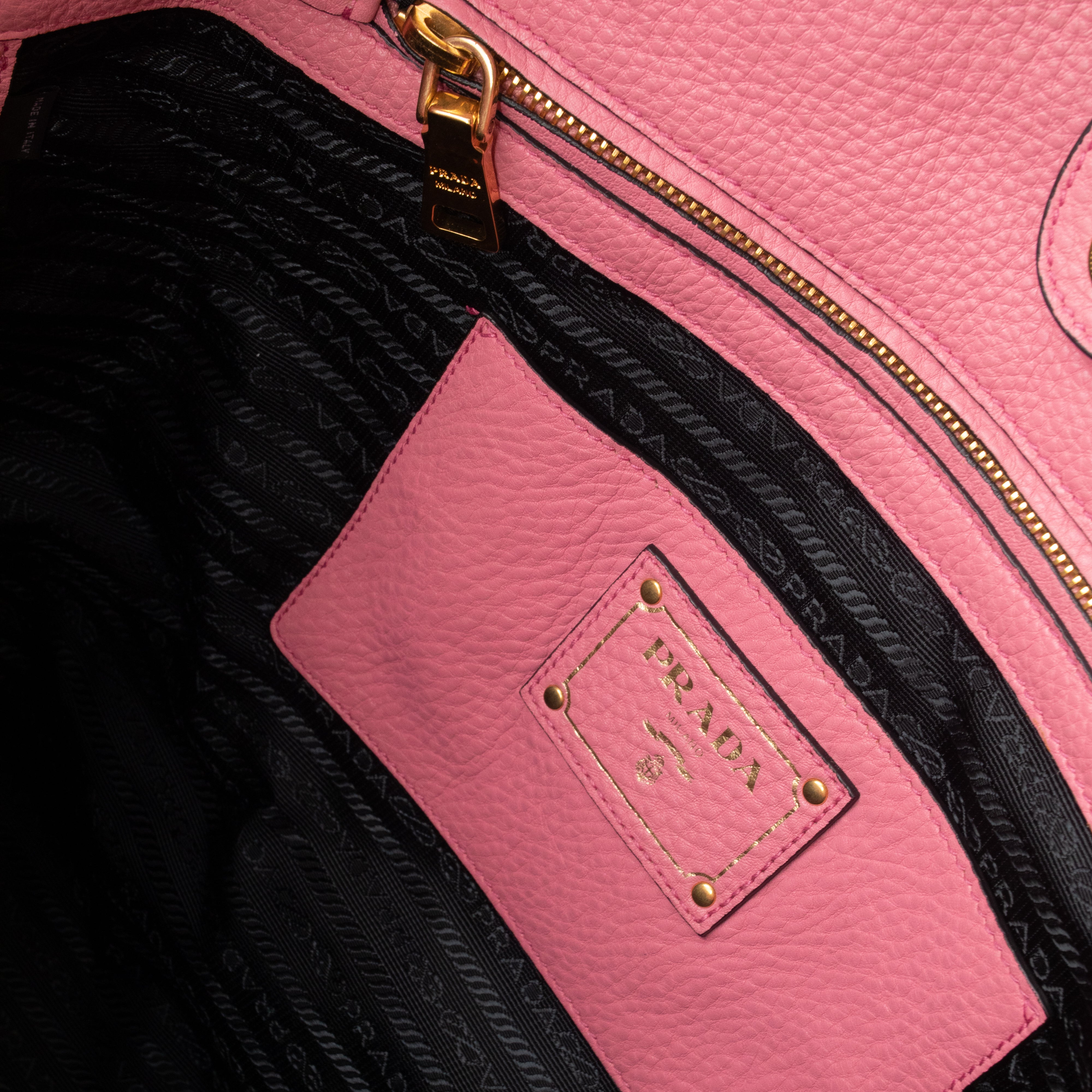 Large Shopping Tote Pink Leather