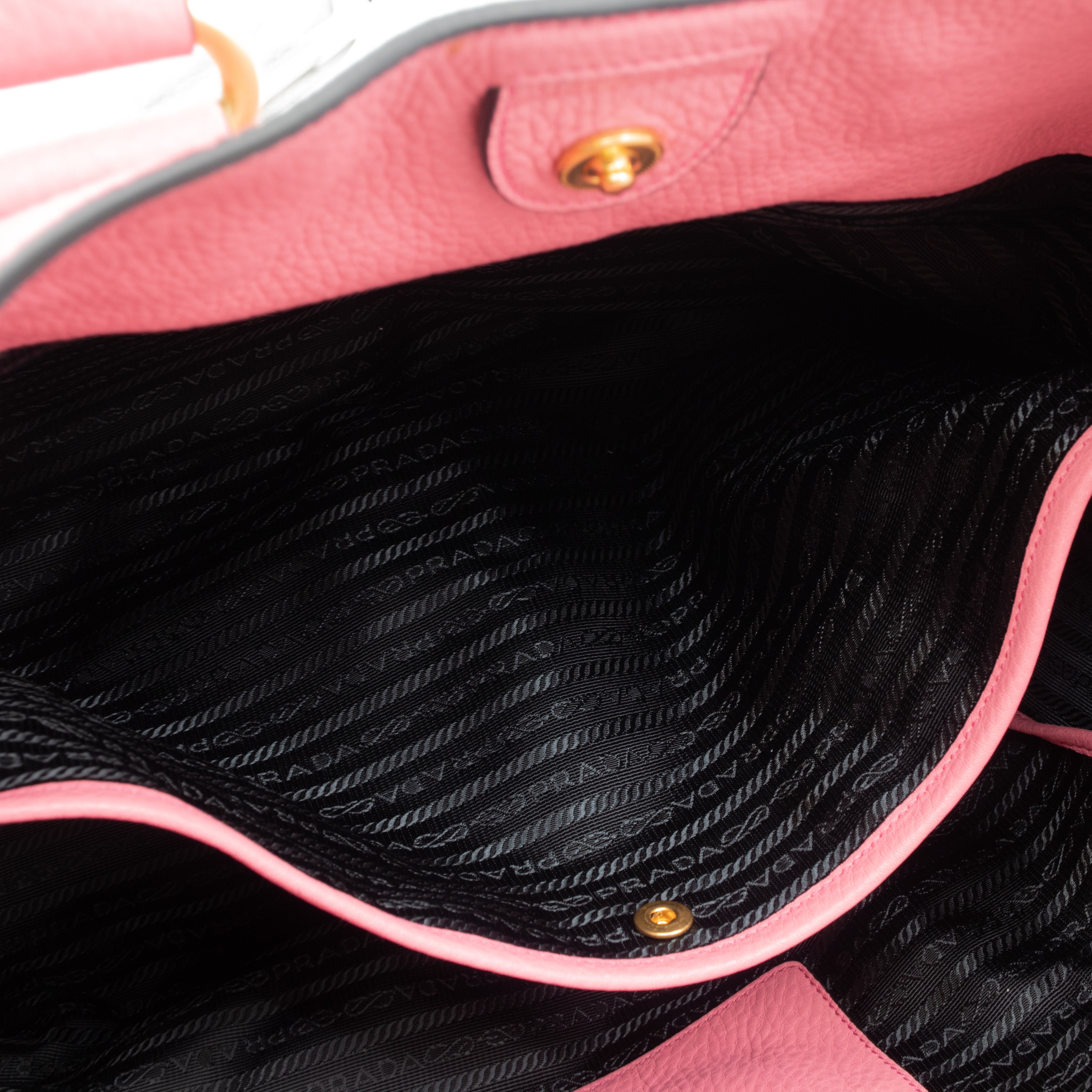 Large Shopping Tote Pink Leather