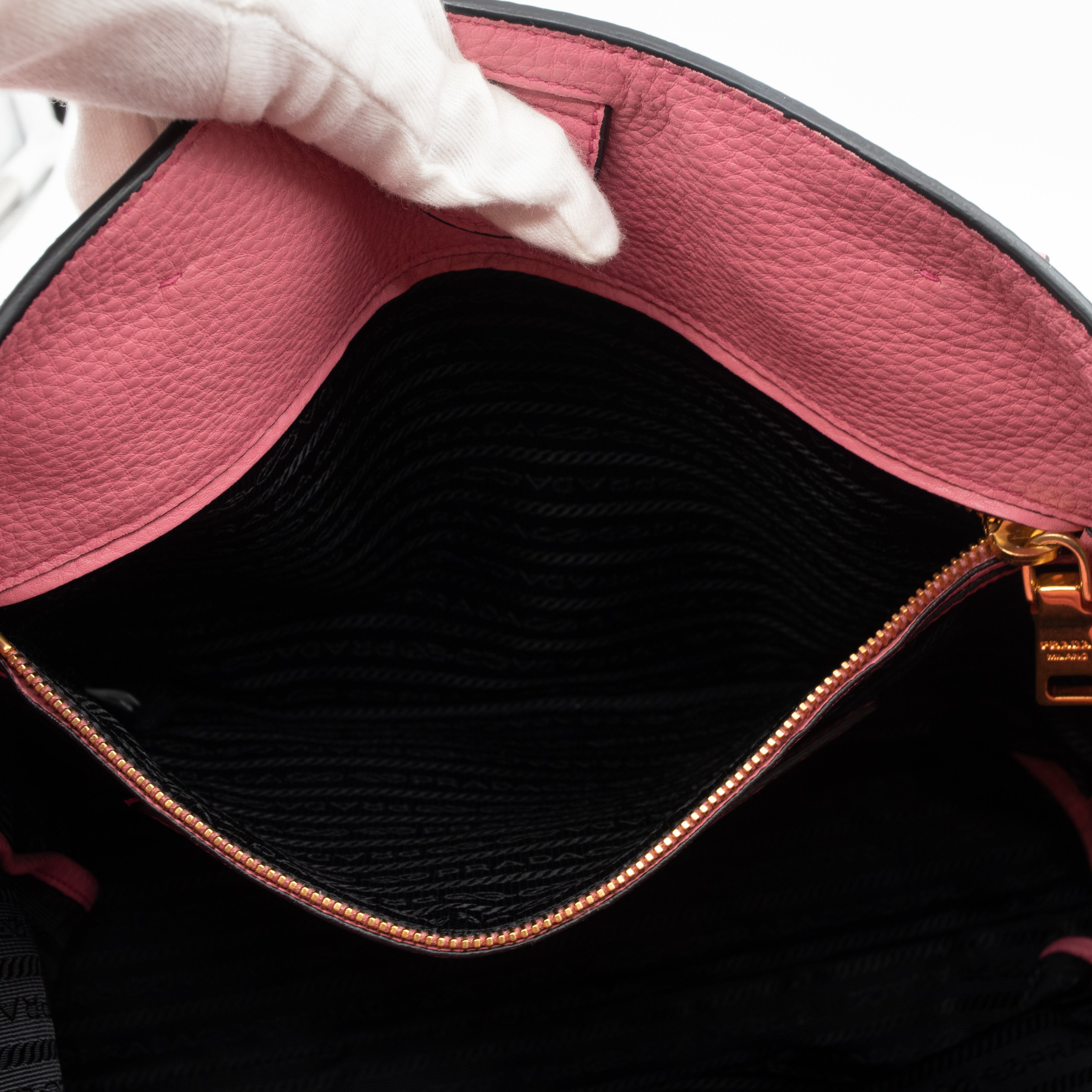 Large Shopping Tote Pink Leather