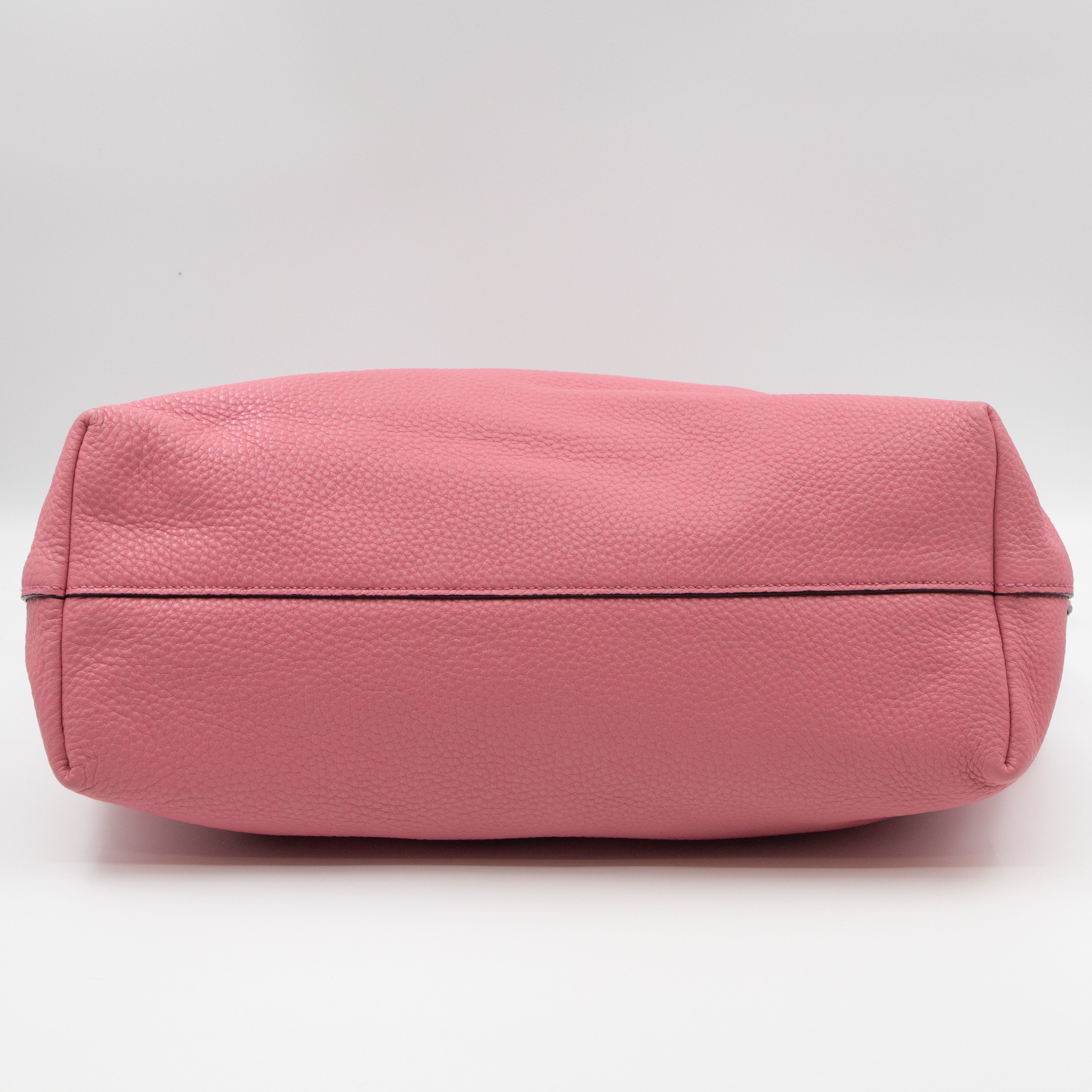 Large Shopping Tote Pink Leather