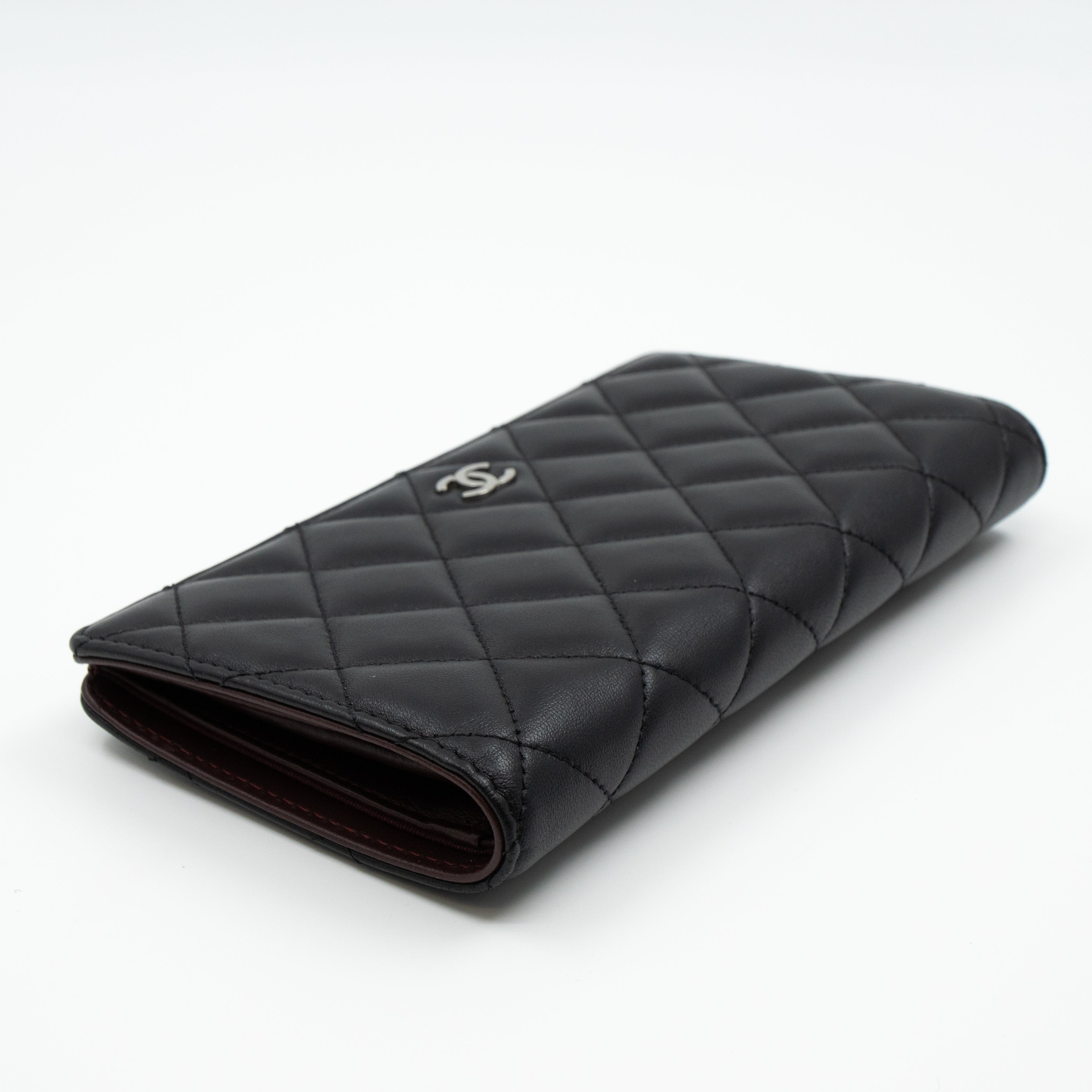 Classic Long Wallet Black Leather