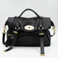 Alexa Oversized Black Leather