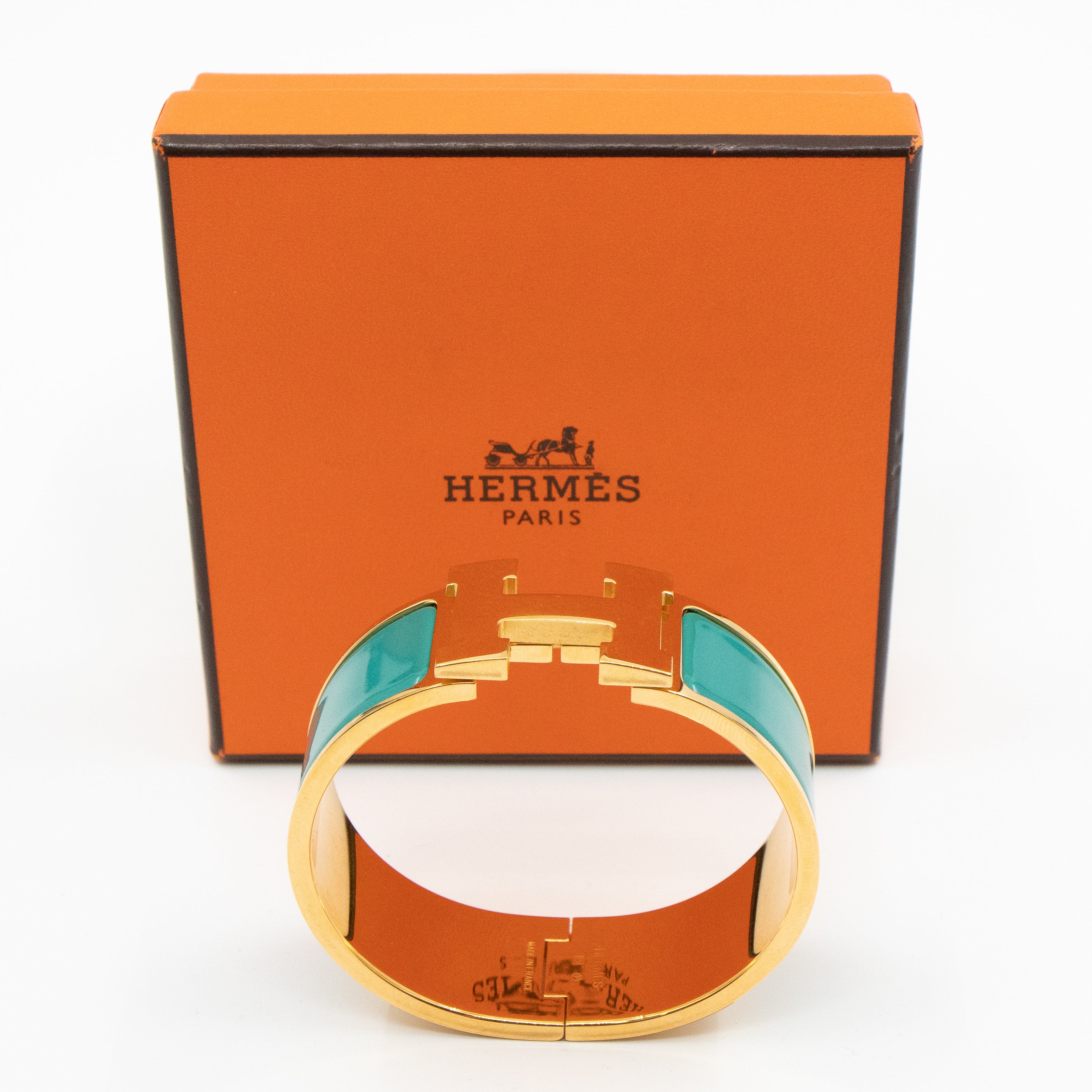 Clic Clac H Bracelet Medium Green Gold