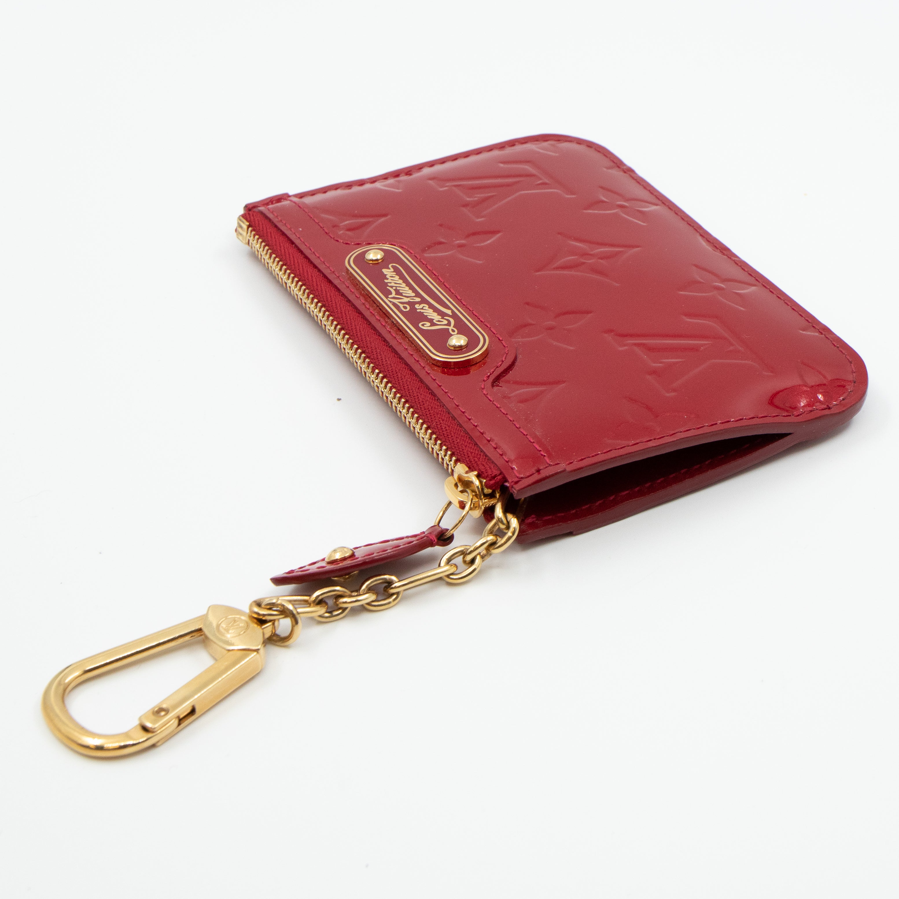 Louis vuitton key online pouch red