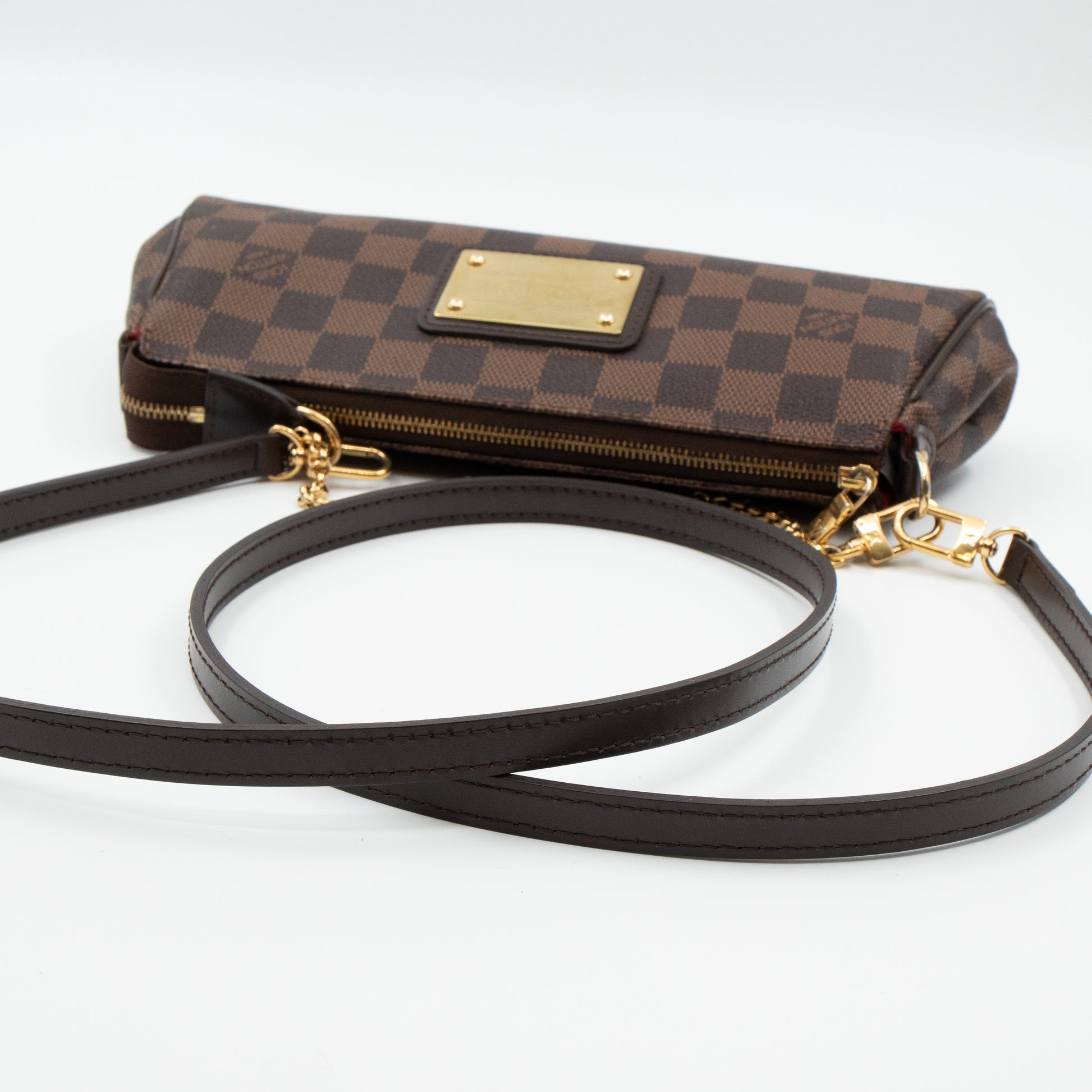 Louis Vuitton Eva Clutch Damier Ebene, Luxury, Bags & Wallets on Carousell