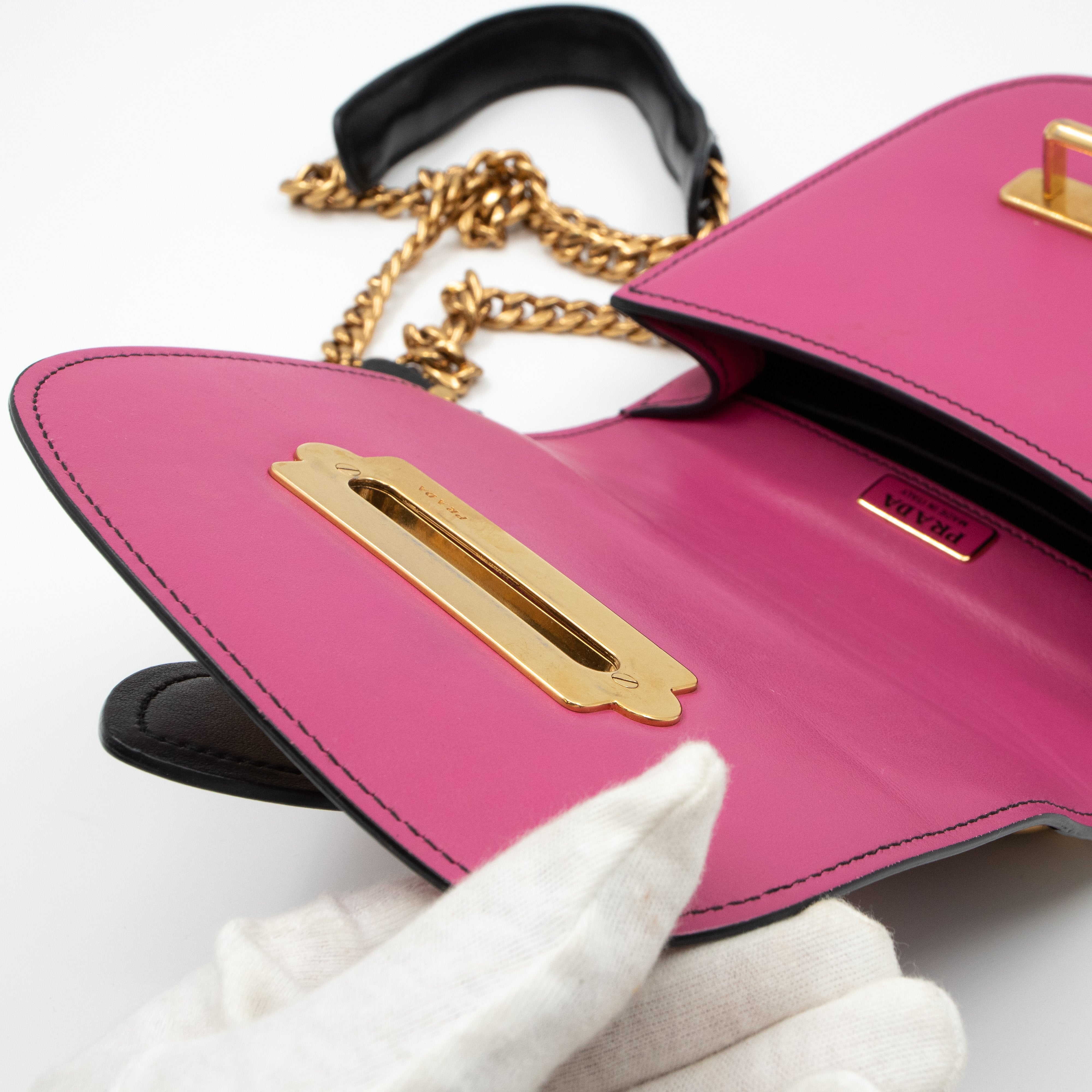 Pionniere City Pink Leather Crossbody Bag