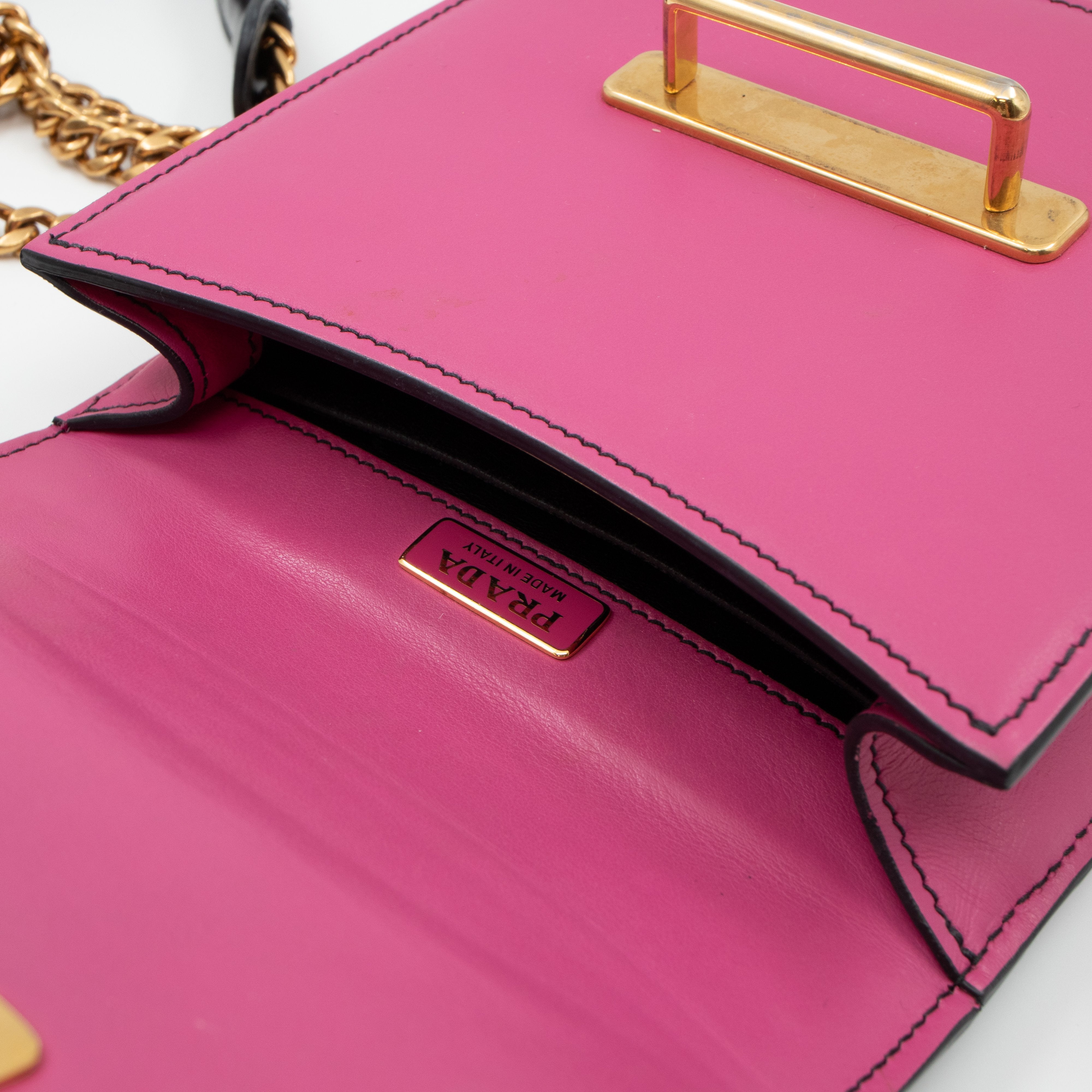 Pionniere City Pink Leather Crossbody Bag
