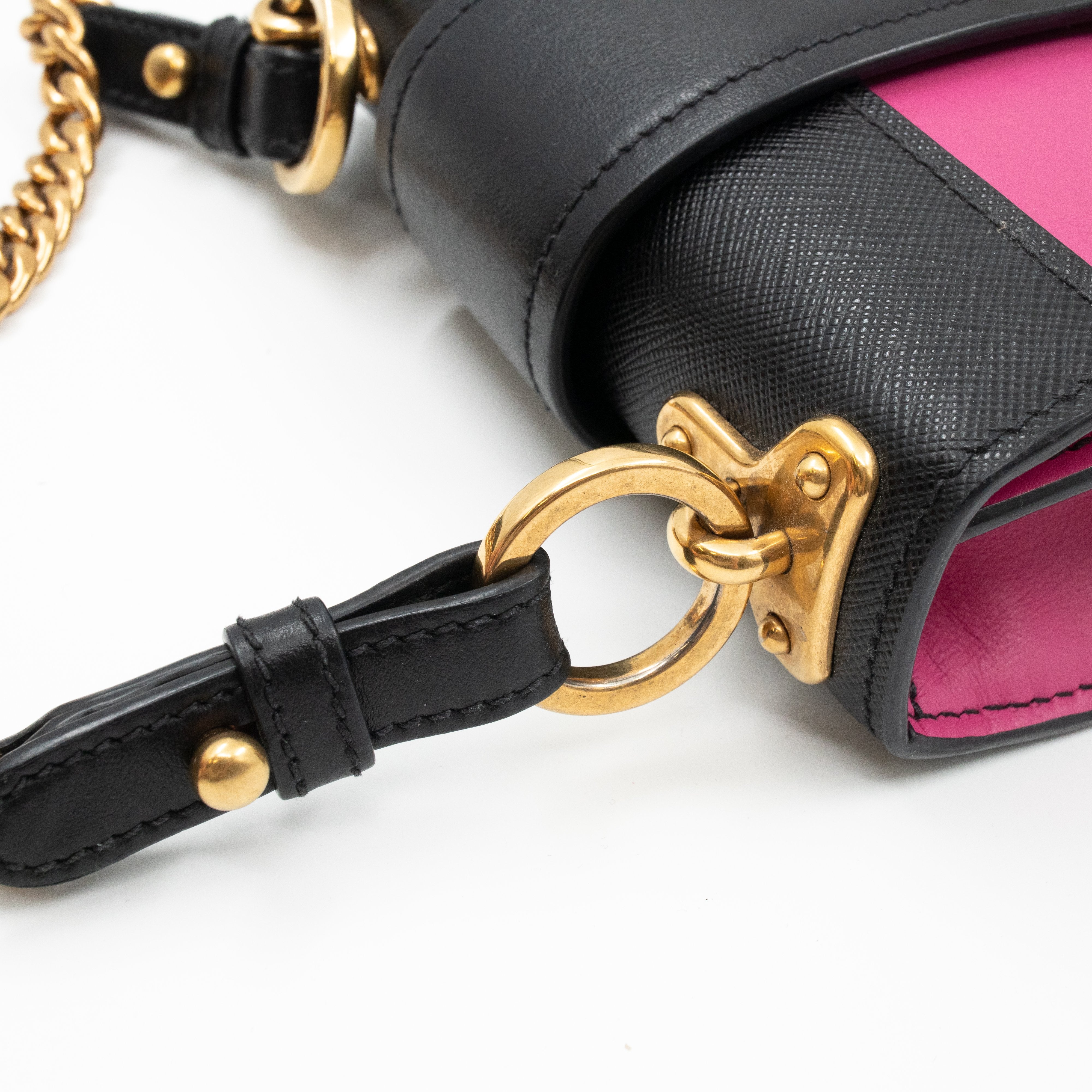 Pionniere City Pink Leather Crossbody Bag