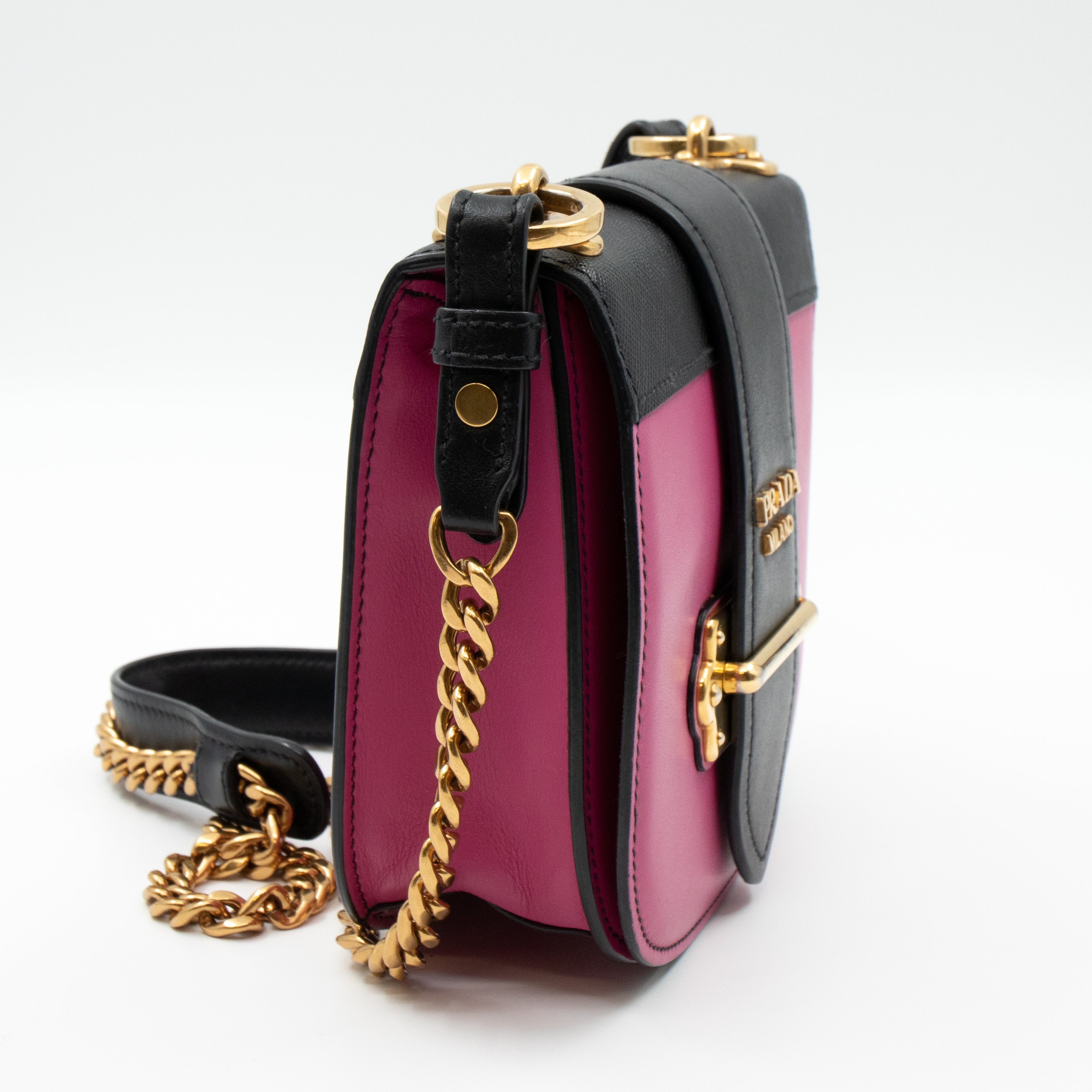 Pionniere City Pink Leather Crossbody Bag
