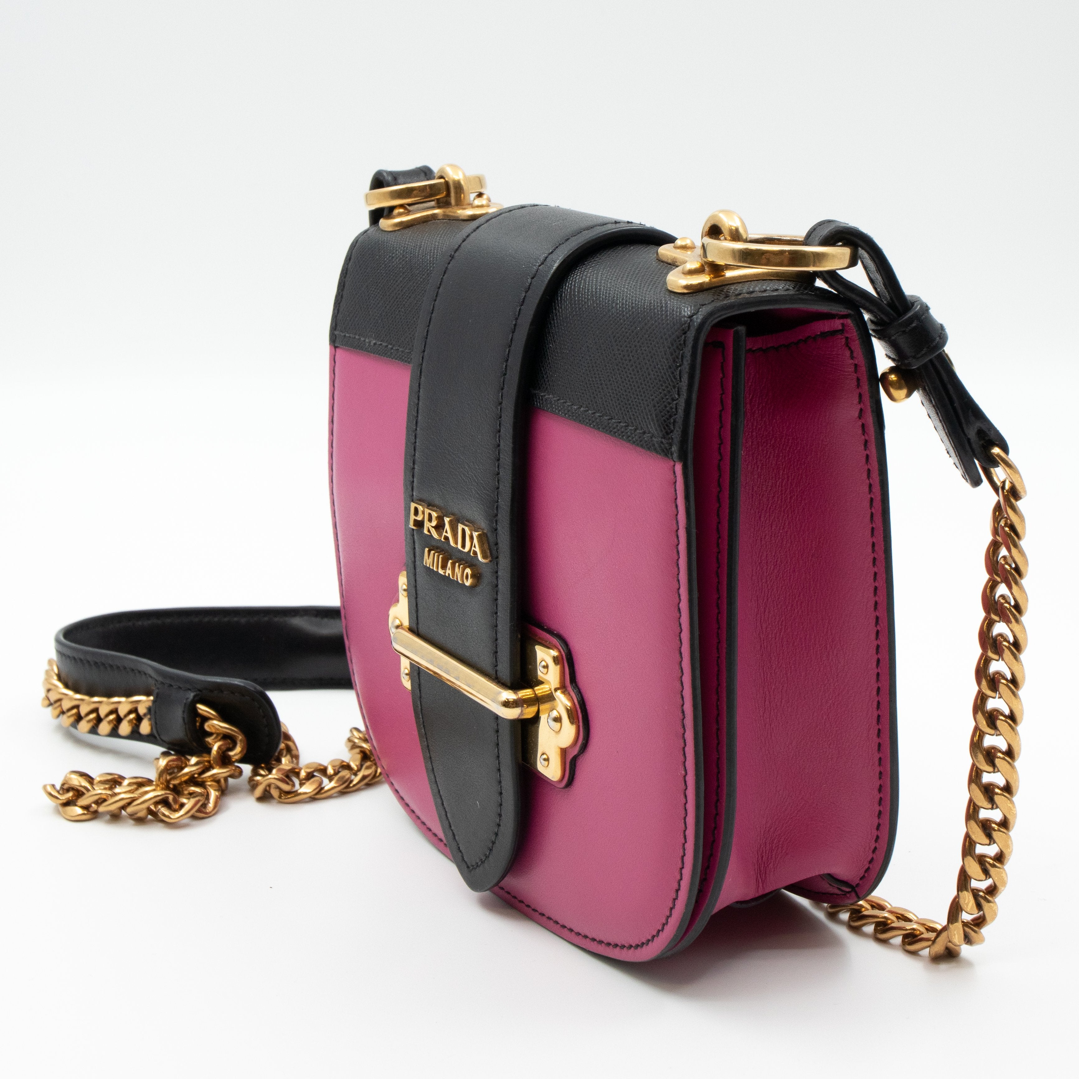 Pionniere City Pink Leather Crossbody Bag
